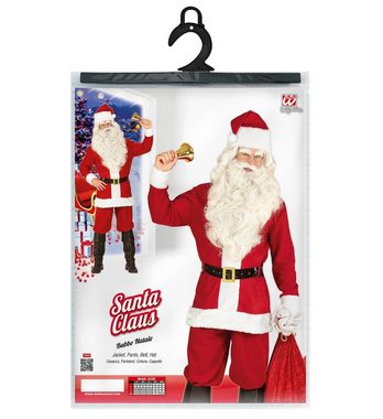 Scherzwelt Kostüm Weihnachtsmannkostüm mit Jacke, Hose, Gürtel, Hut - mit Perücke + Bart