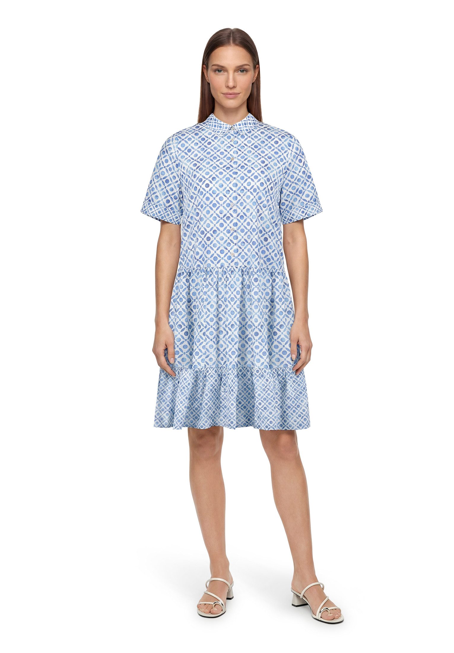 Cartoon Blusenkleid Damen mit Muster