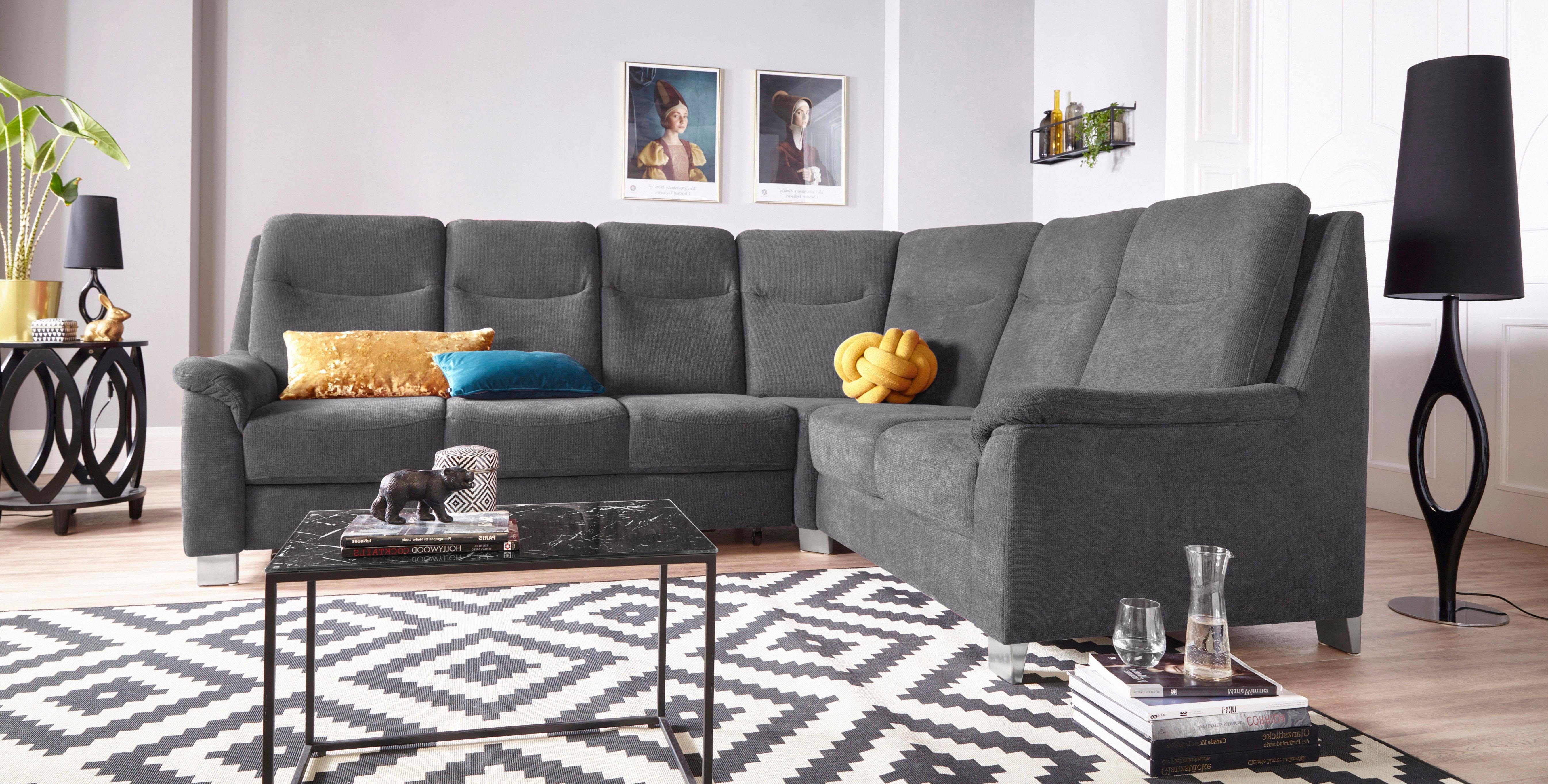 sit&more Ecksofa Boccaccio L-Form, mit Federkern günstig online kaufen