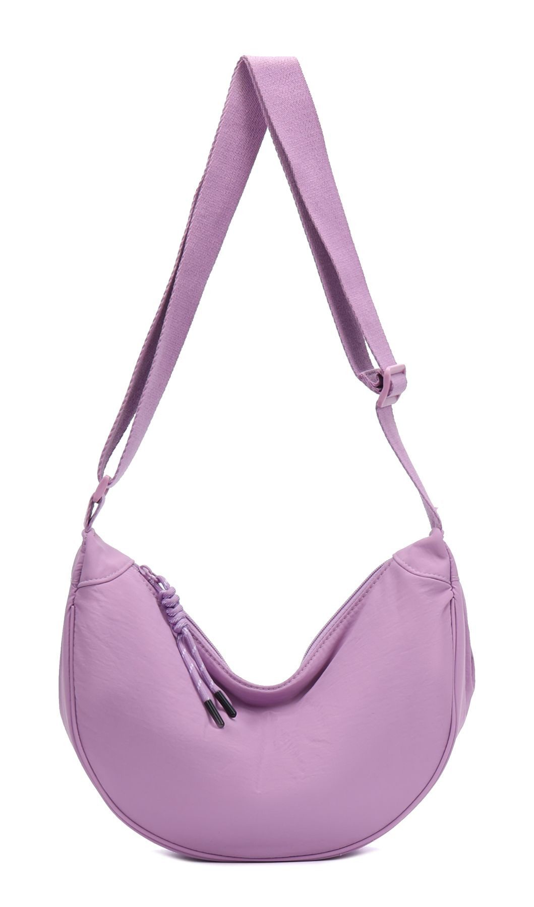 ITALYSHOP24 Schultertasche Damen Tasche MOON Bodybag Brusttasche CrossBody UNISEX Nylon, HERREN Hobo Bag Runde Umhängetasche Hüfttasche Crossover Reise modern