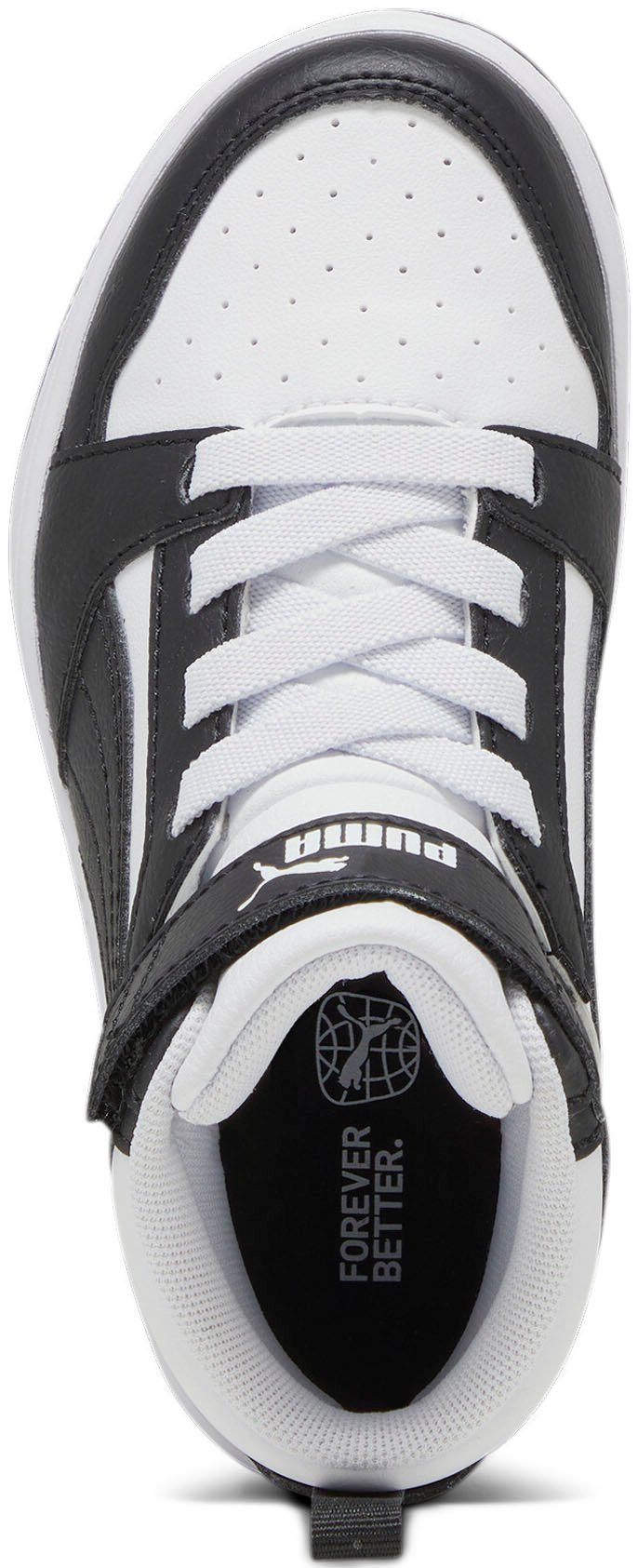 PUMA REBOUND V6 MID AC+ PS Sneaker (für Kinder) mit leicht profilierter Gummilaufsohle, mit Klettverschluss – Bild 4 von 5