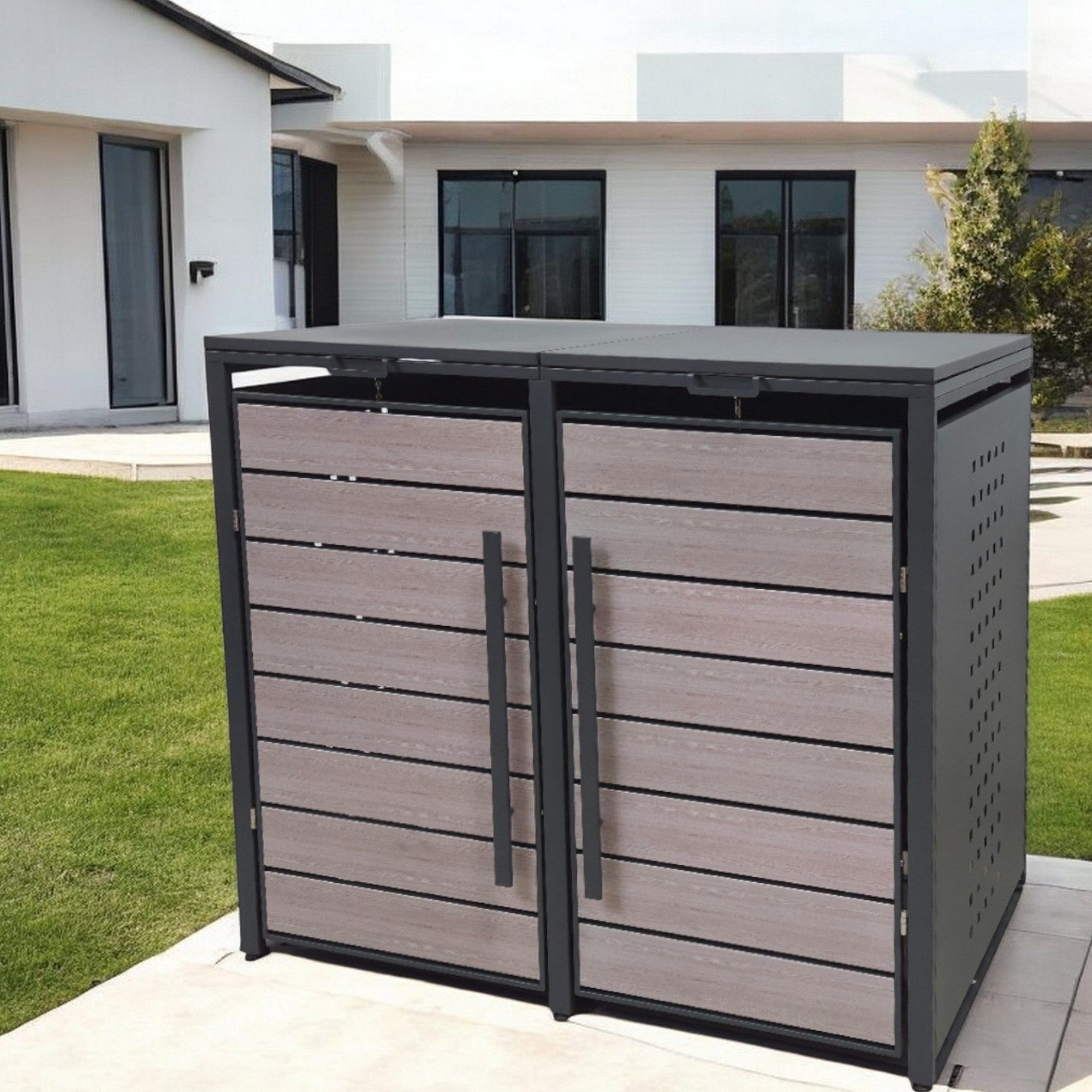 osoltus Gerätehaus osoltus BoxyWood2 Mülltonnenbox inkl. günstig online kaufen