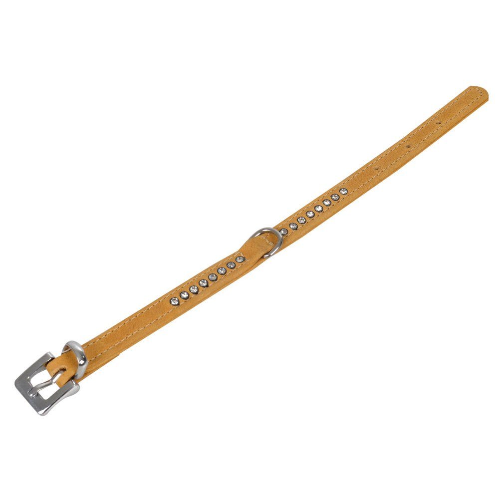 Karlie Hunde-Halsband Karlie Buffalo Strass-Halsband - Hellbraun Strassreihen