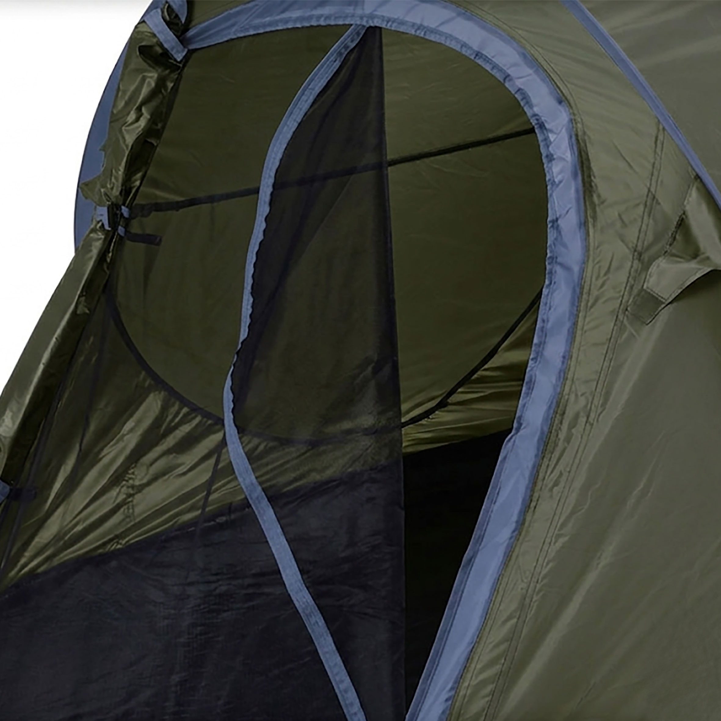 Spetebo Wurfzelt XXL Pop Up Wurfzelt grün 240 x 210 cm, Personen: 3 (Packung, 1 tlg., mit Transporttasche, Heringen und Spannseilen), Sofortzelt für Trekking und Camping