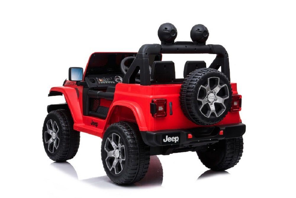 ES-Toys Elektro-Kinderauto Kinder Elektroauto Jeep, Belastbarkeit 40 kg, Wrangler Rubicon EVA Reifen Allrad lizenziert