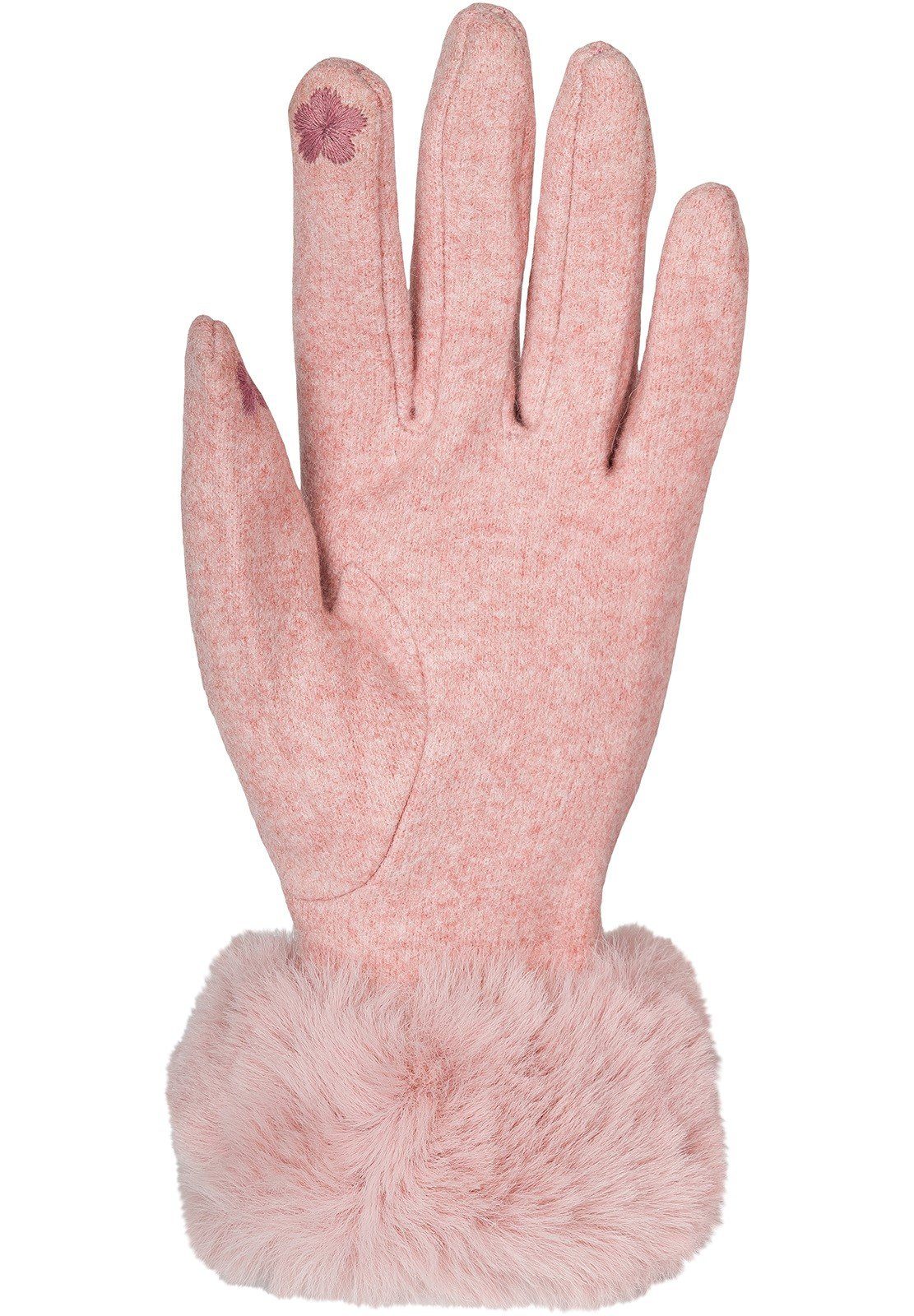 styleBREAKER Fleecehandschuhe Touchscreen Handschuhe mit Kunstfell (1-St) günstig online kaufen