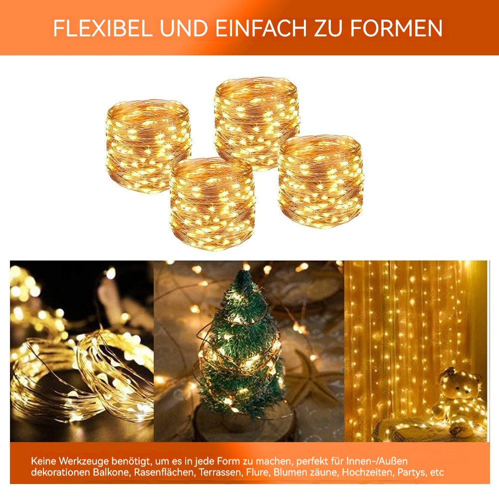 PODOFO LED Solarleuchte Solar Lichterkette Aussen günstig online kaufen