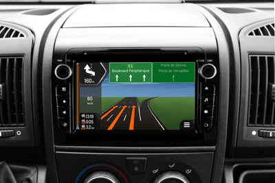 EHO VNC740-DBJ-4G Bluetooth Apple CarPlay DAB+ für Peugeot Boxer II Camper Einbau-Navigationsgerät