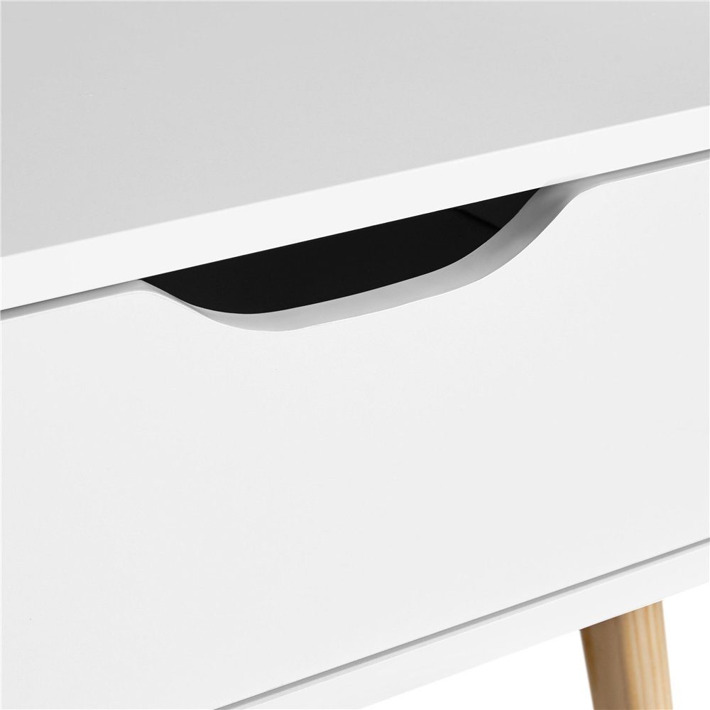 Yaheetech Nachttisch Kleiner Sofatisch, Nachtkonsole Beistelltisch mit Schublade