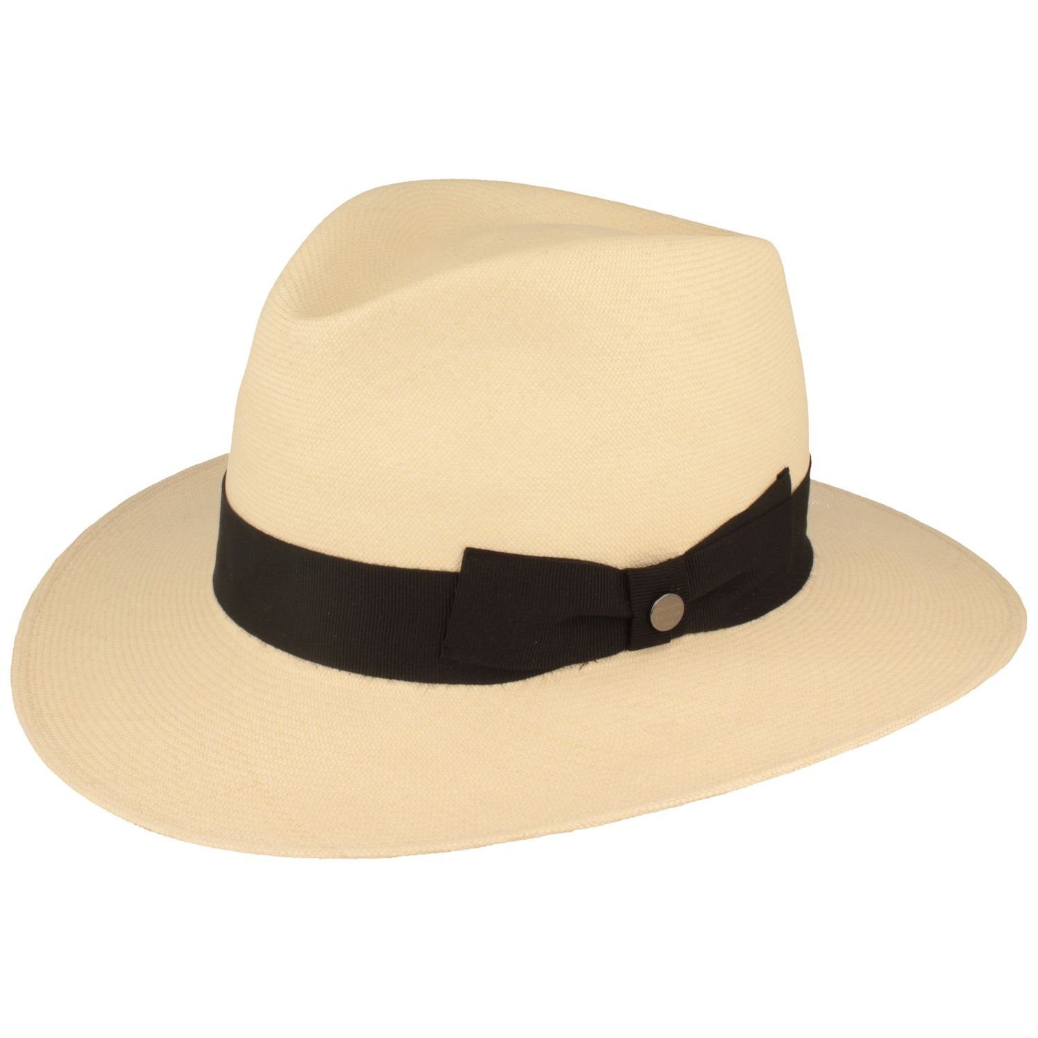 Breiter Strohhut Ultrafeiner Montecristi Panamahut mit UV-Schutz 50