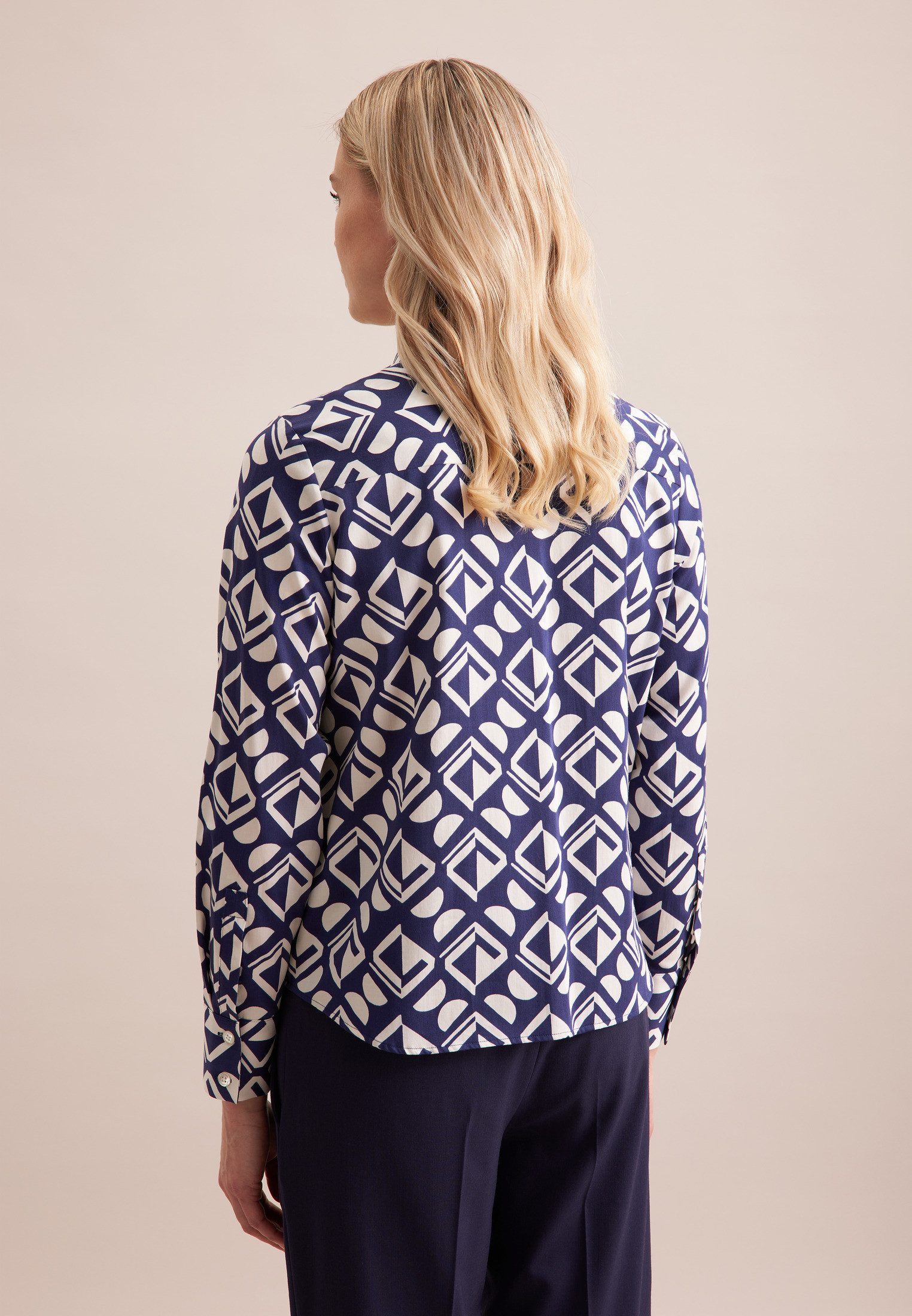 seidensticker Hemdbluse Schwarze Rose Langarm Kragen günstig online kaufen