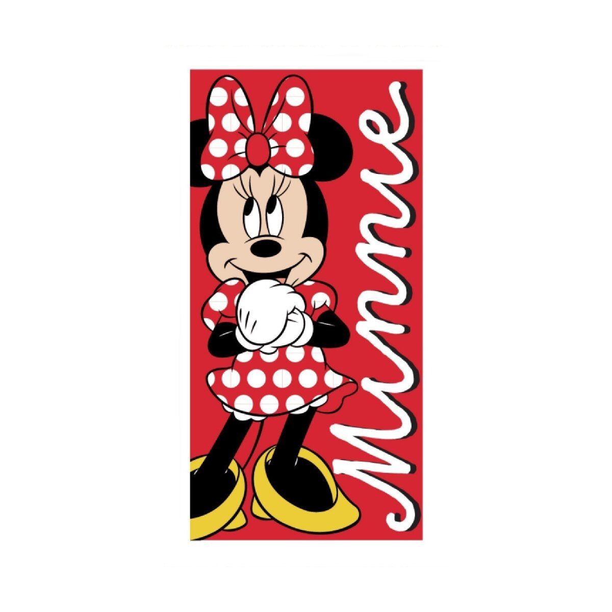 Disney Badetücher Disney Minnie Polka Love Badetuch 70x140cm, 100% Polyester (1-St)
