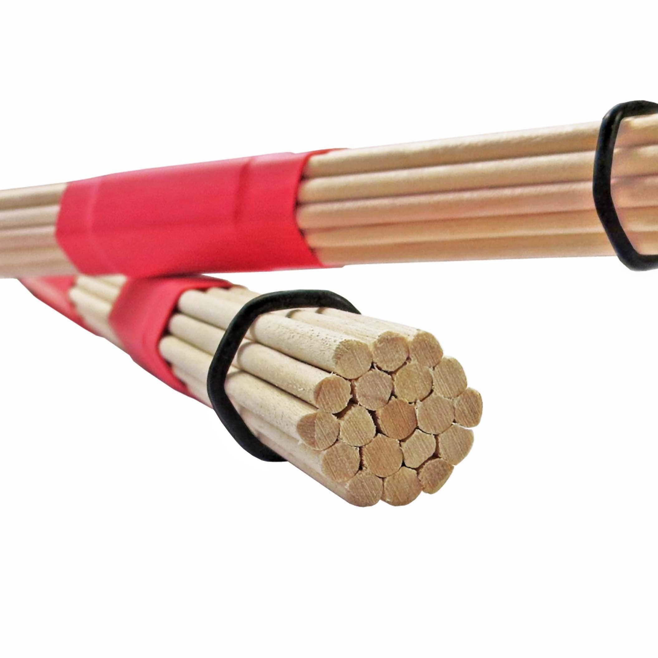 keepdrum Rods SV1 19 Stäbe Drumsticks (Gummigriff), 19 Holzstäbe