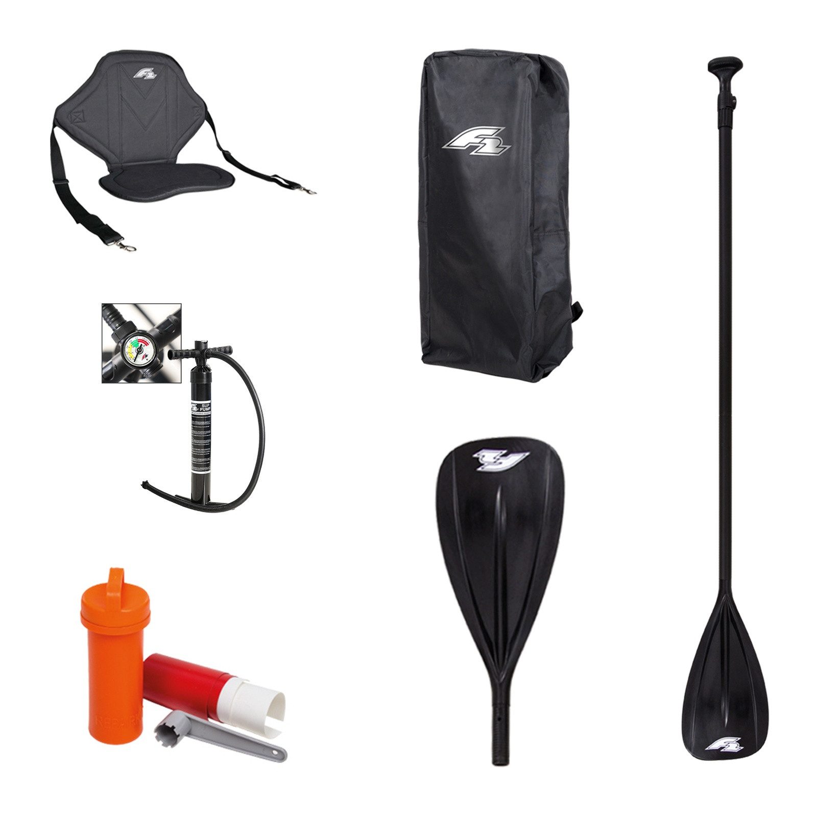 F2 SUP-Board F2 Set Stand Up Paddle Board SUP Kajak Zubehör Paket