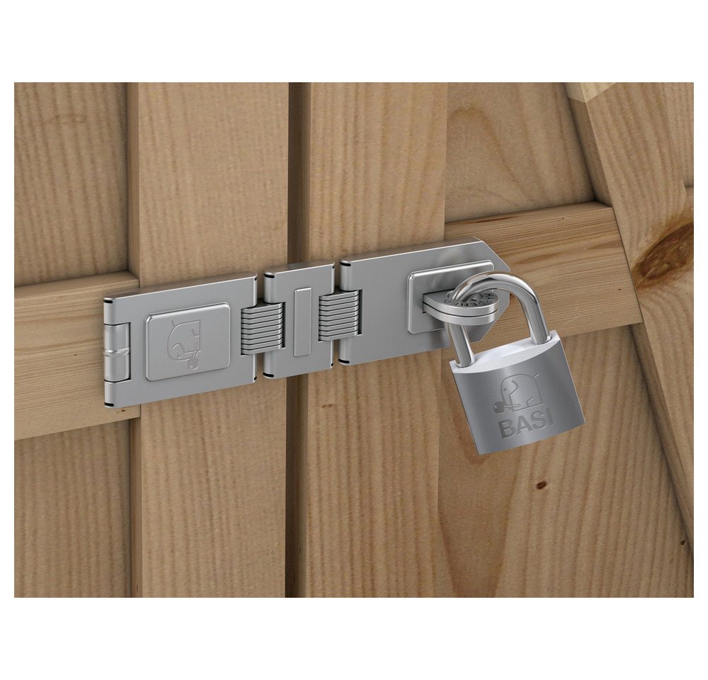 Thumbnail - BASI Vorhängeschloss Basi 6901-0195 Sicherheitsüberfalle 195 mm Silber