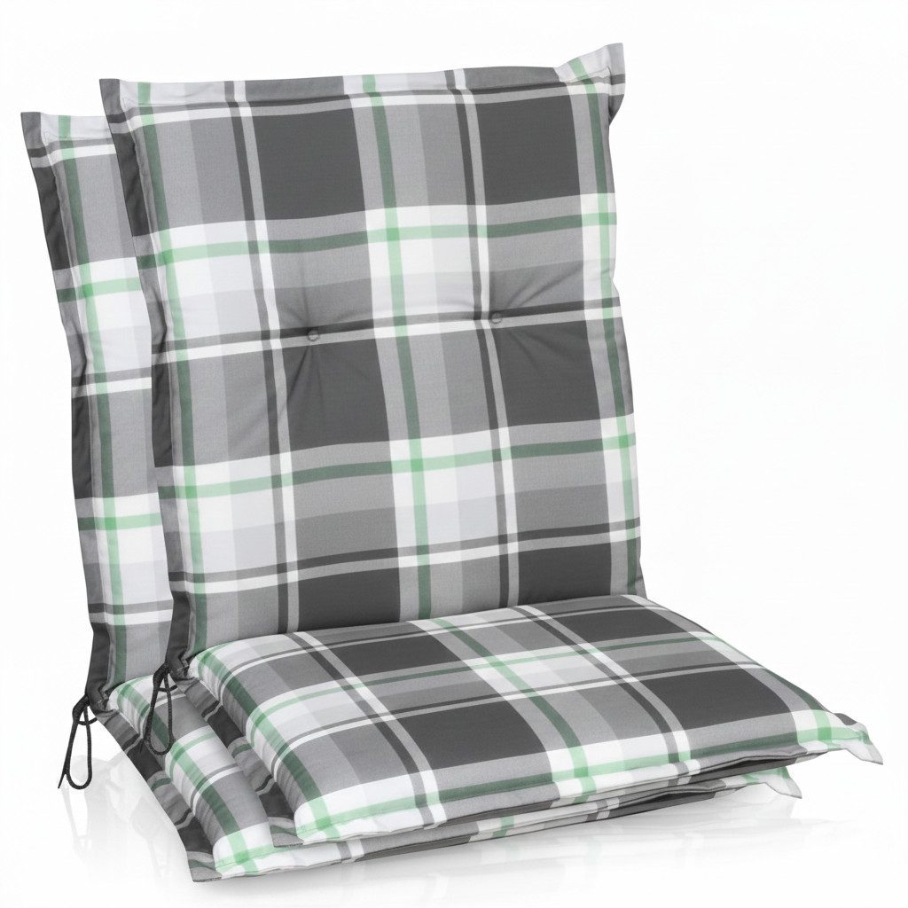 Beautissu Sitzauflage, (2 St), Beautissu Sunny NL Niedriglehner 6cm