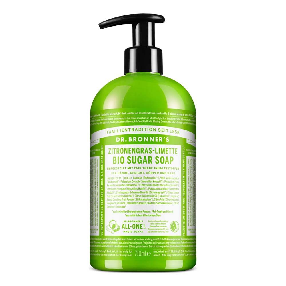 Flüssigseife Zitronengras-Limette - Sugar Soap 710ml