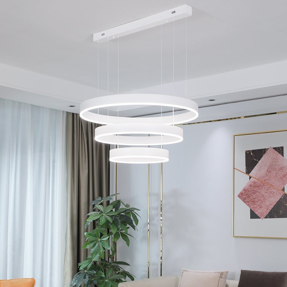 Euroton LED Pendelleuchte LED Pendelleuchte 6053 Fernbedienung warmweiß bis kaltweiß einstellbar, LED fest integriert
