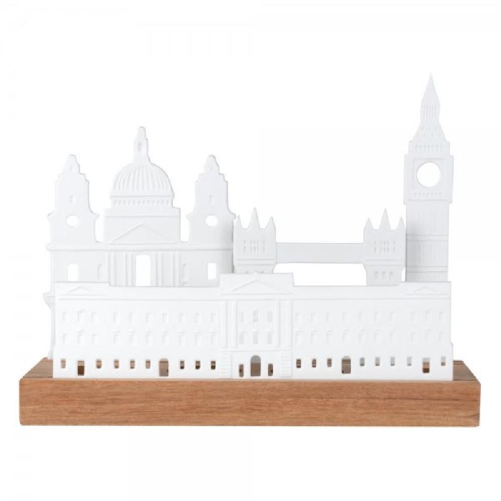 Räder Windlicht Design Lichtobjekt Stadtsilhouette London Weiß günstig online kaufen