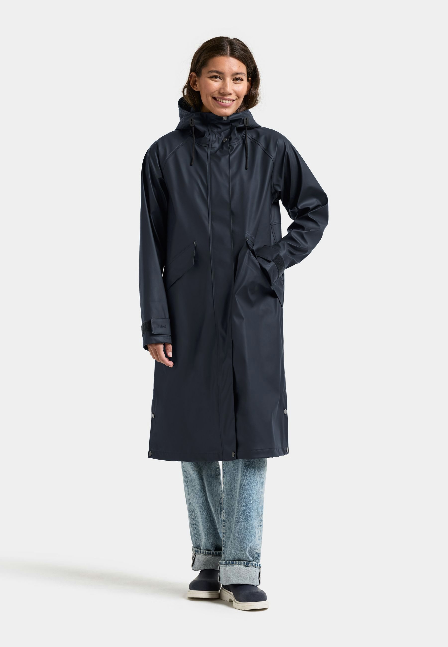 Didriksons Regenmantel Damen Regenjacke Wasserdicht MELINDA mit Kapuze mit Taschen