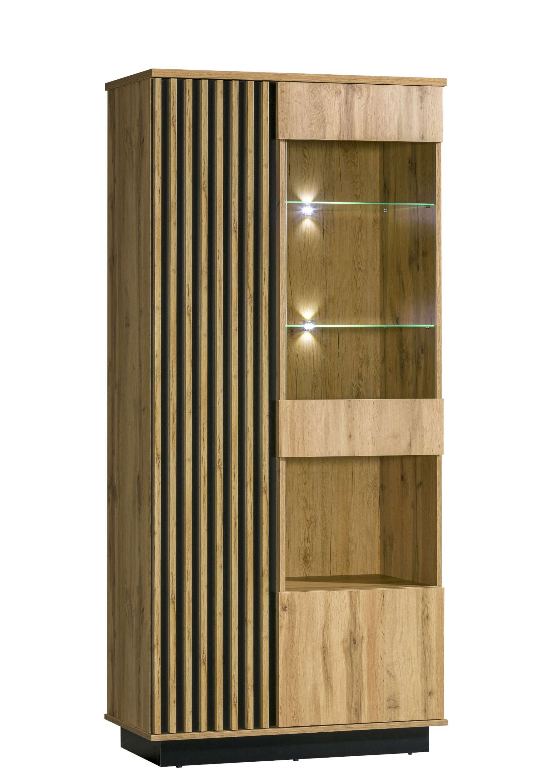 99rooms Wohnwand Melano, (Set (7-St), Wohnmöbel, Wohnzimmer-Set), Modern Design, mit viel Stauraum, ABS-Schutzkanten, LED-Beleuchtung