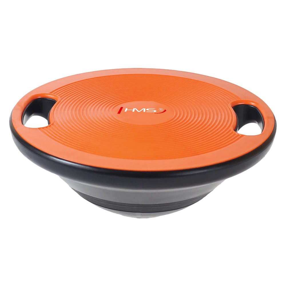 HMS Gleichgewichtstrainer Balancekreisel Wackelbrett Balancetrainer (Spar-Set, 1-St., Ø 40 cm rutschfest), rutschfeste Oberfläche, Tragegriffe, bis 200 kg