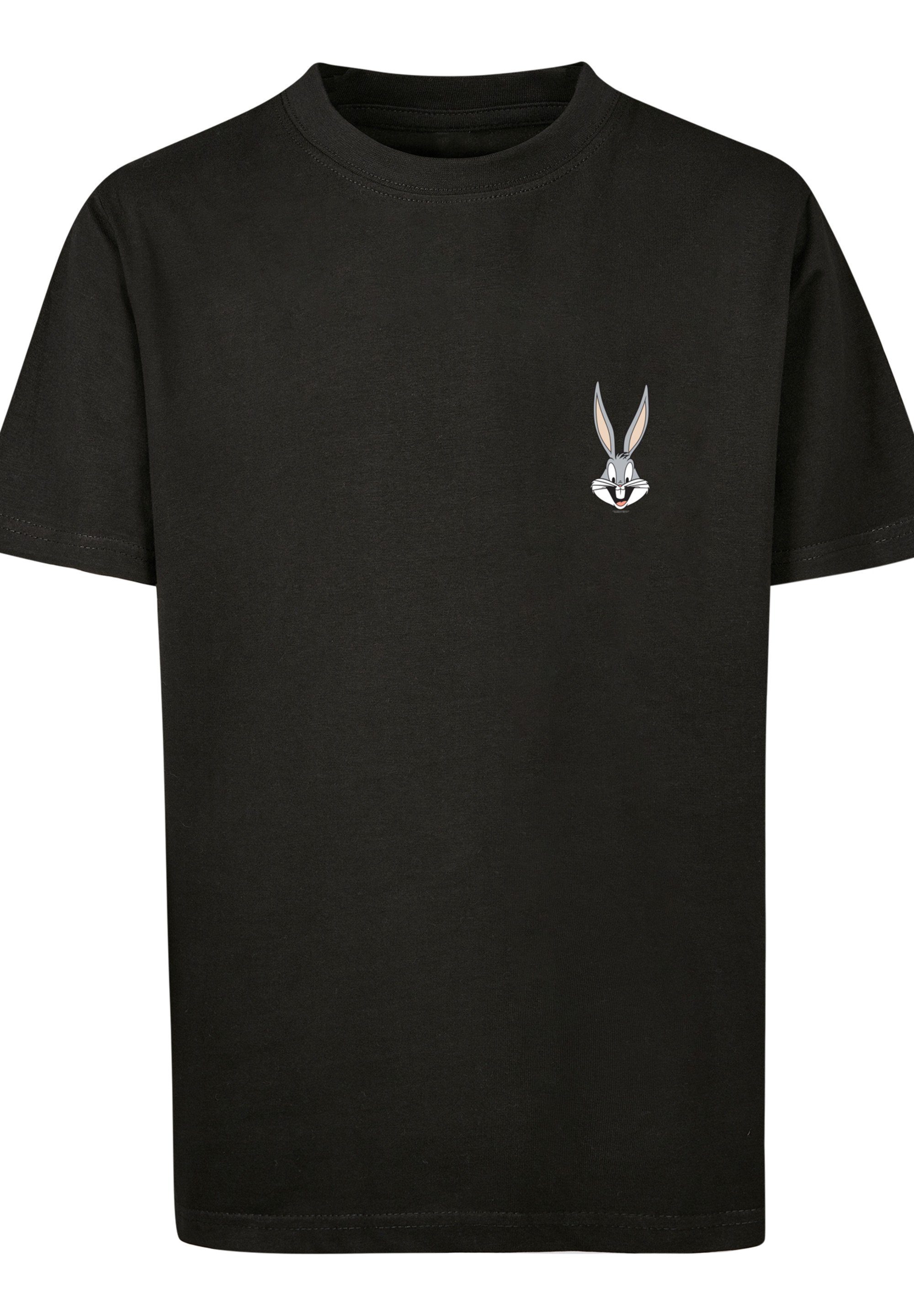 T-Shirt Bugs Tunes Print Print Bunny F4NT4STIC Breast Looney schwarz