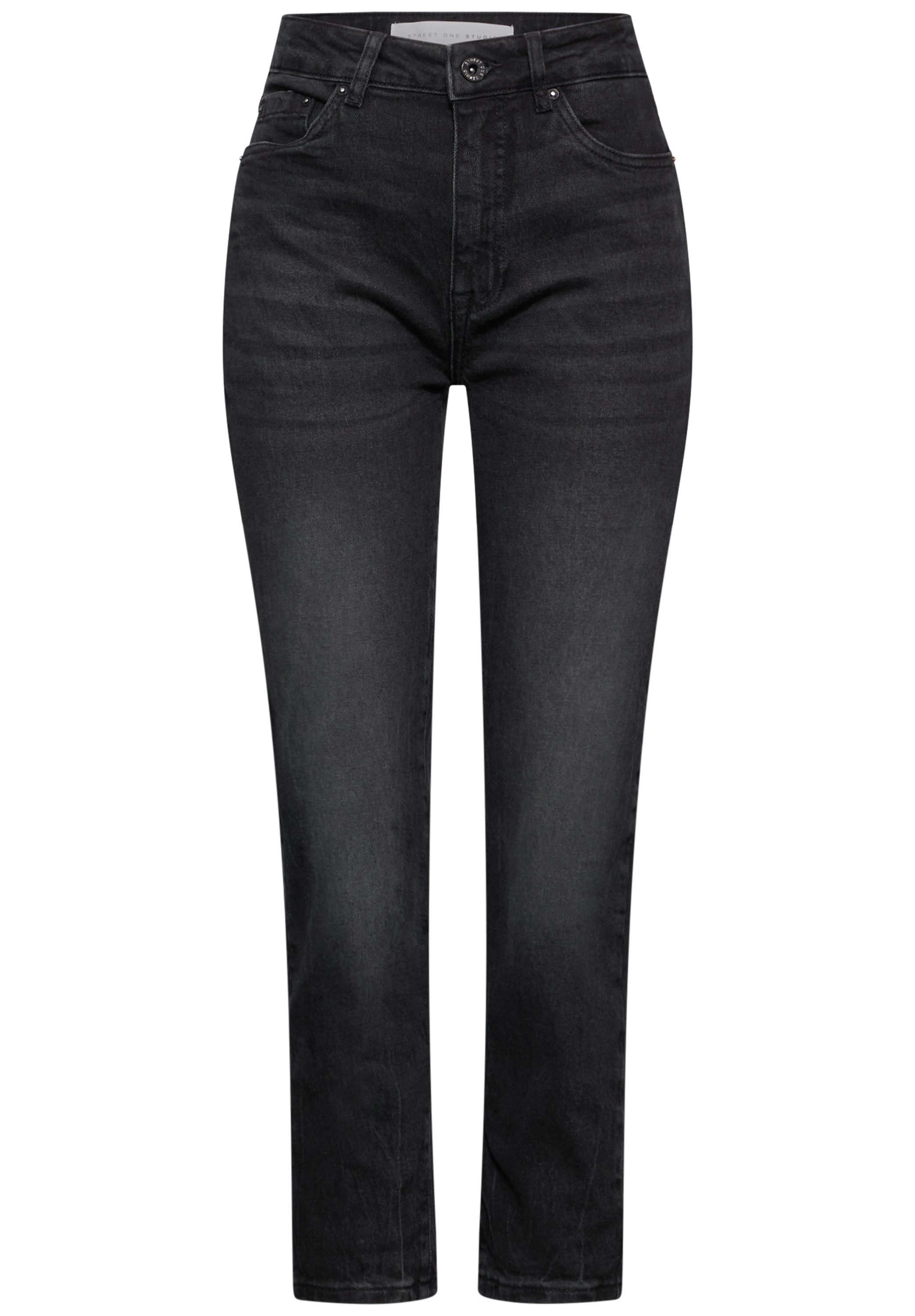 STREET ONE STUDIO Tapered-fit-Jeans High Waist