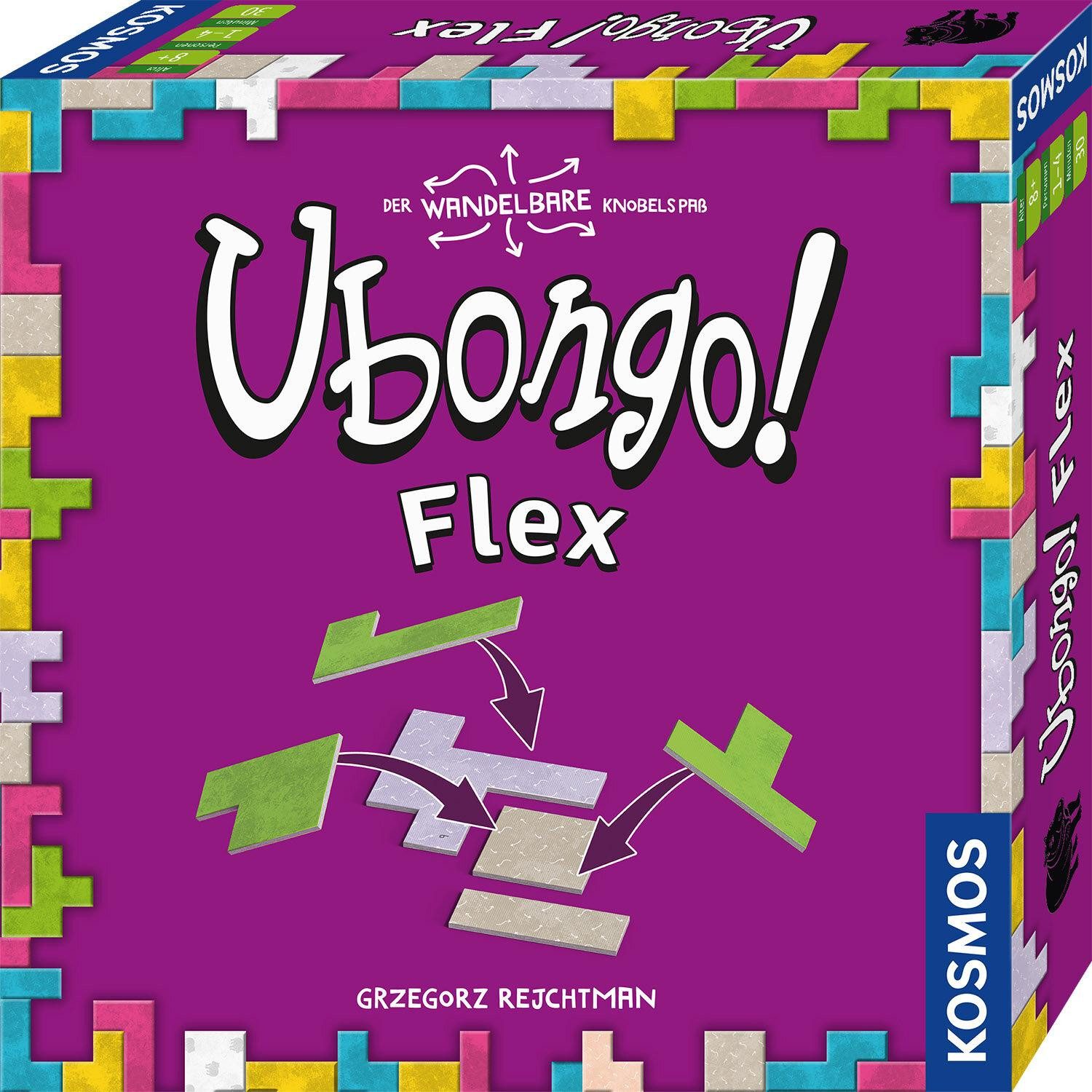 Kosmos Spiel Ubongo Flex – Schnelles Legespiel mit Klapp-Effekt ab 8 J.