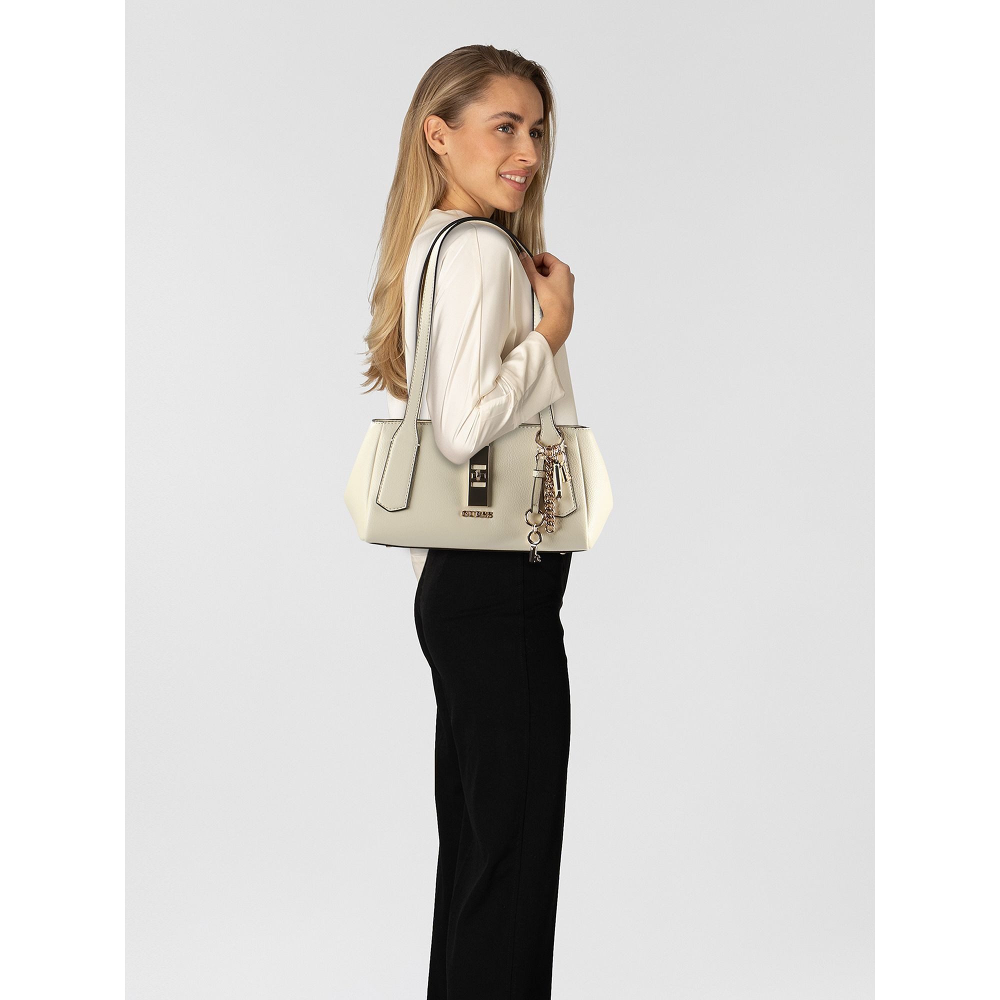 Guess Schultertasche Brooke, Polyurethan günstig online kaufen