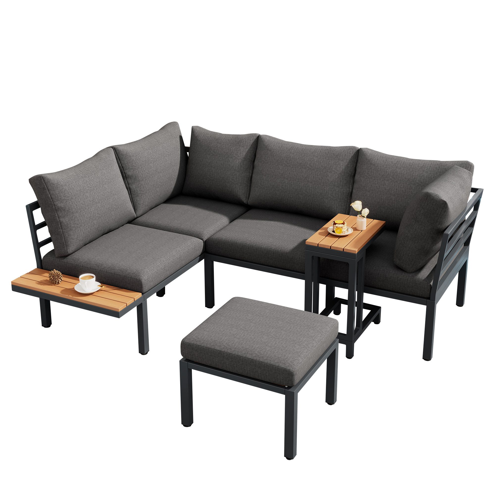 HAUSS SPOLE Gartenlounge-Set mit Sofa, Beistelltisch, günstig online kaufen