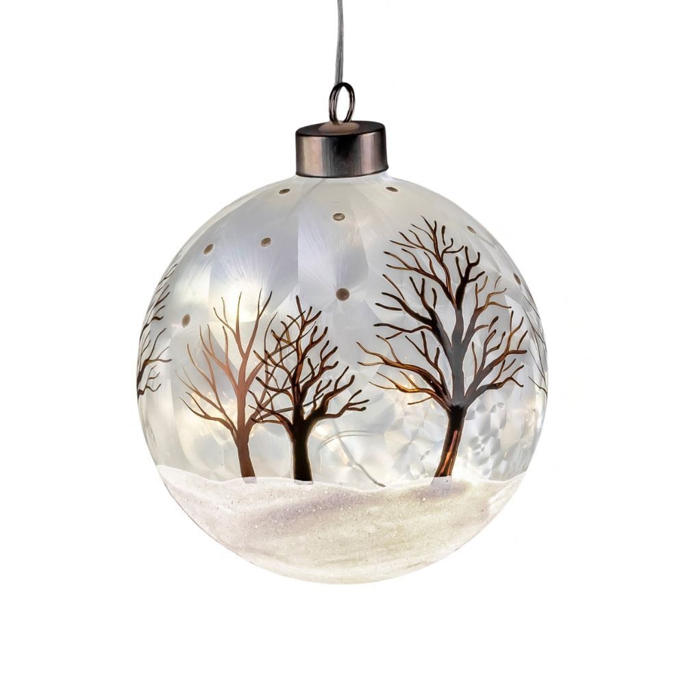 formano Hängedekoration Snow Tree, Mit Timerfunktion, Weiß, Motiv: Baum