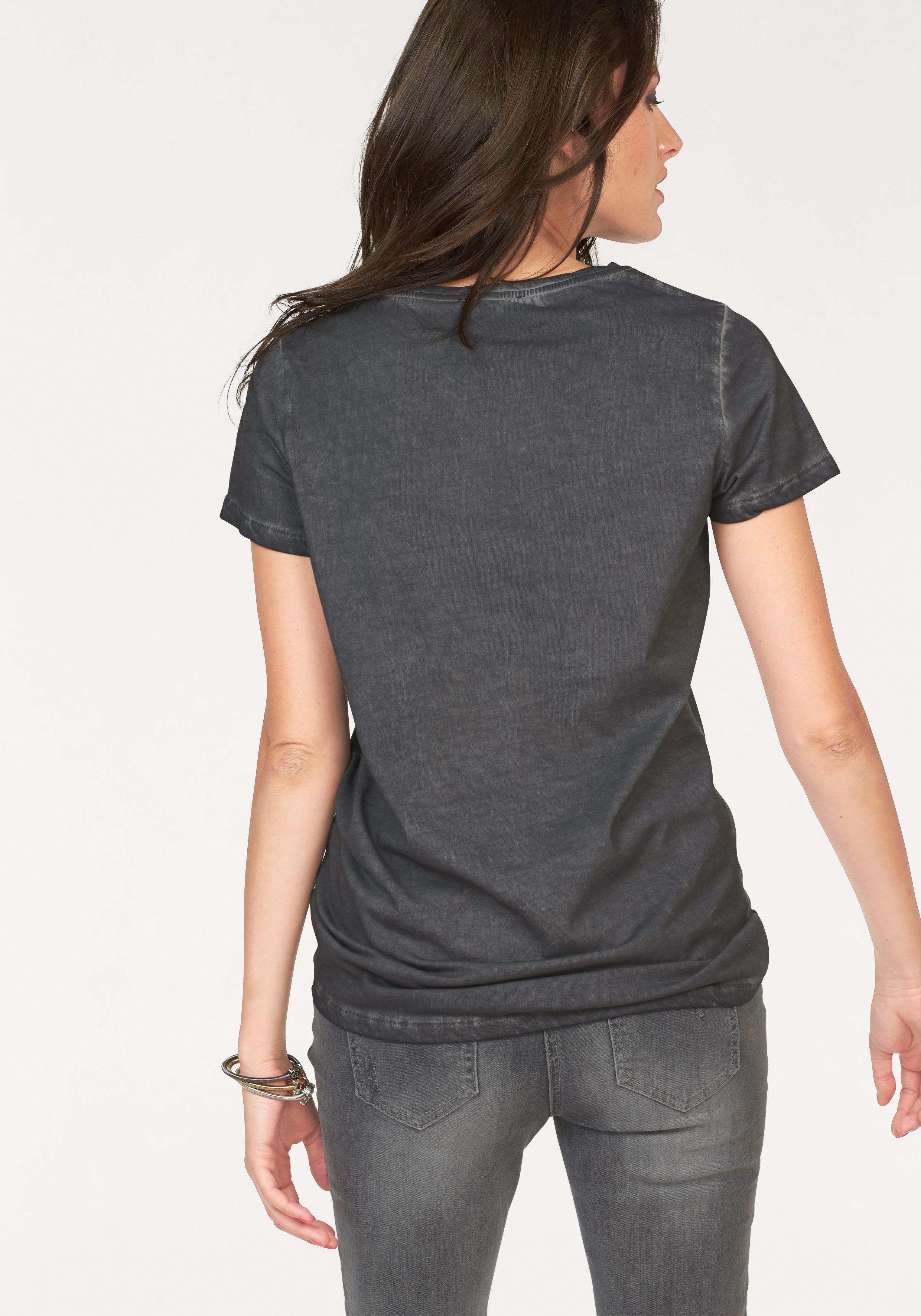 dyed-Waschung Aniston T-Shirt CASUAL Oil mit