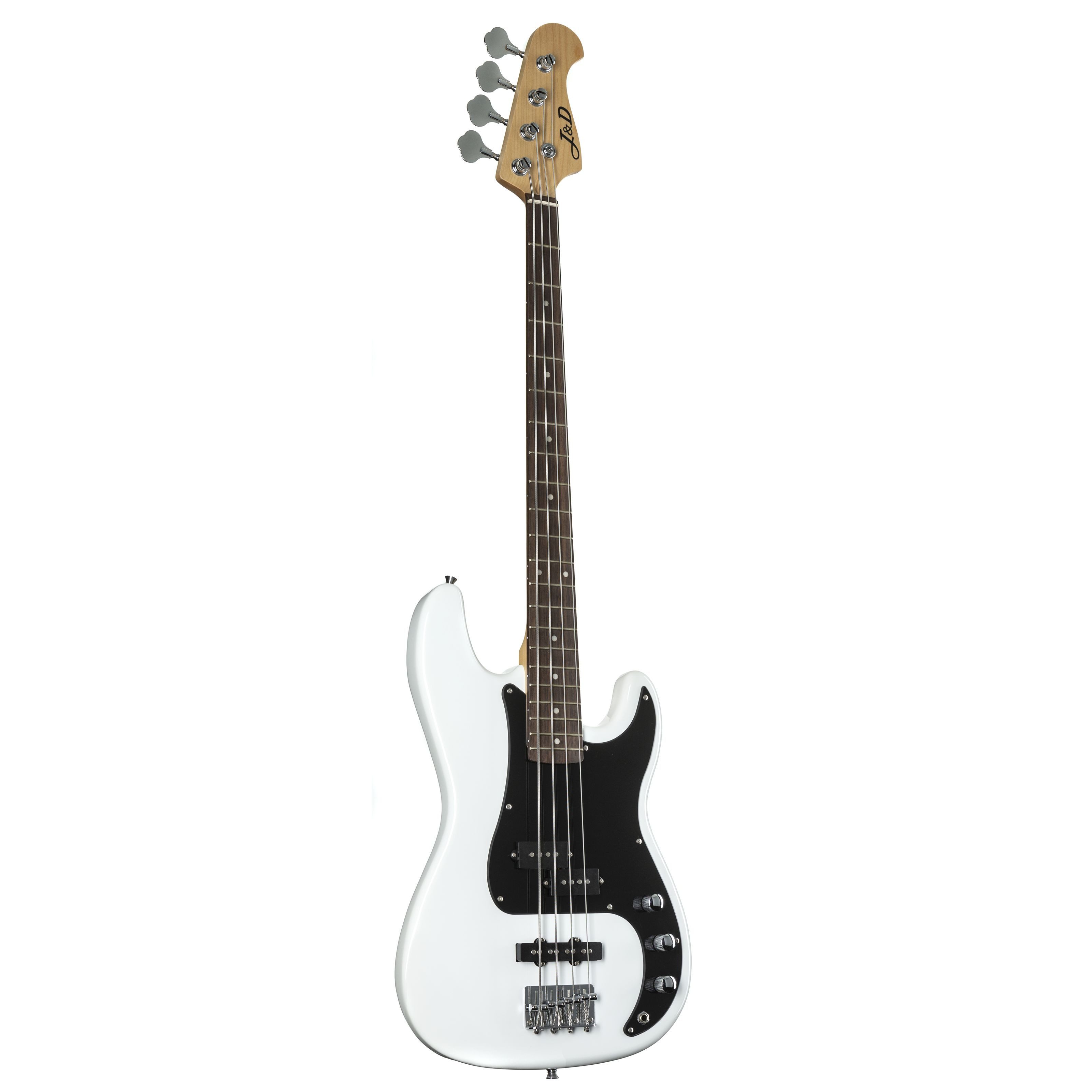 J & D E-Bass, E-Bässe, 4-Saiter E-Bässe, PBJ II Bass White - E-Bass