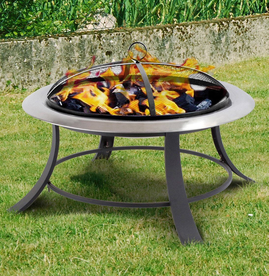 Tepro Feuerstelle Silver City, BxLxH: 74x74x10 cm