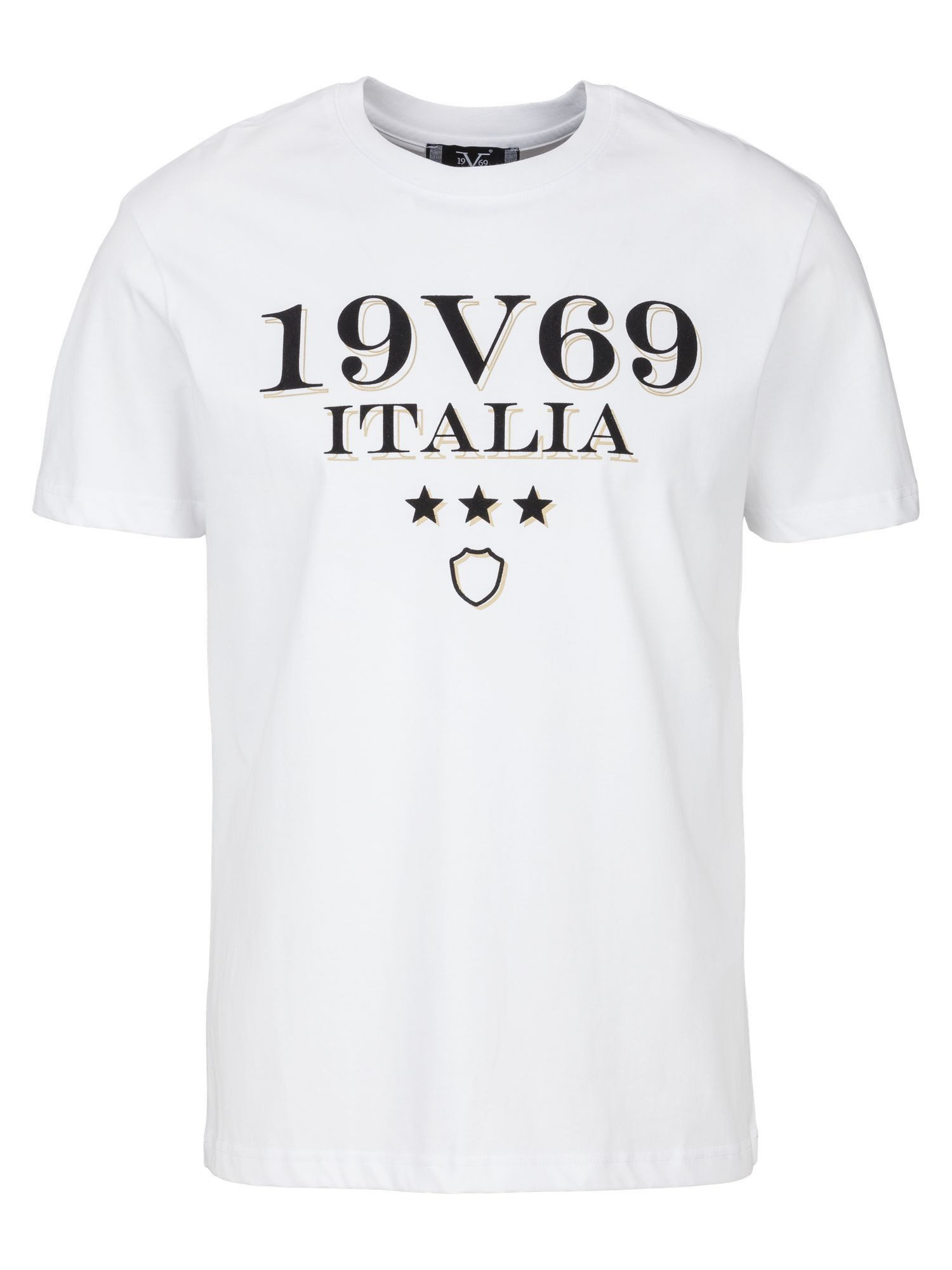19V69 ITALIA T-Shirt RAFAEL GOLD LOGO (1-tlg) günstig online kaufen