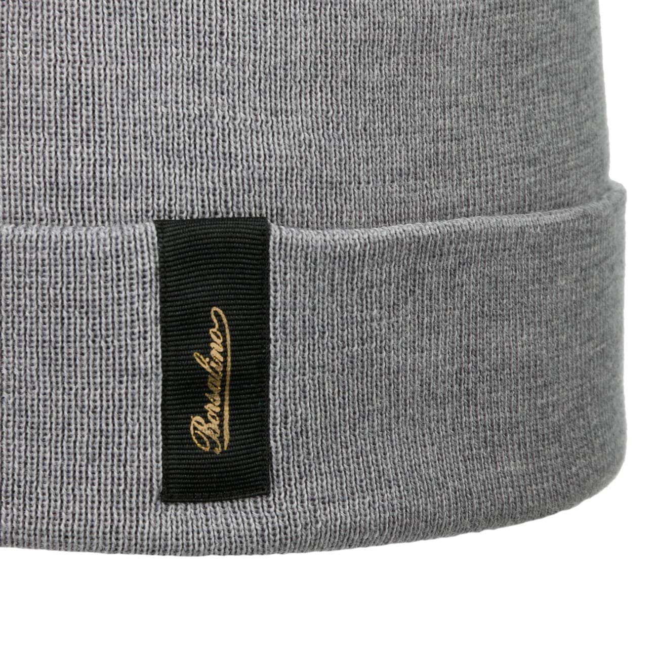 Borsalino Beanie (1-St) Strickmütze mit Umschlag, Made in Italy