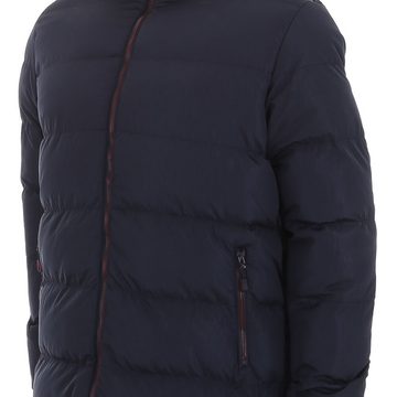 Ital-Design Steppjacke Herren Freizeit Kapuze (abnehmbar) Gefüttert Jacke in Dunkelblau