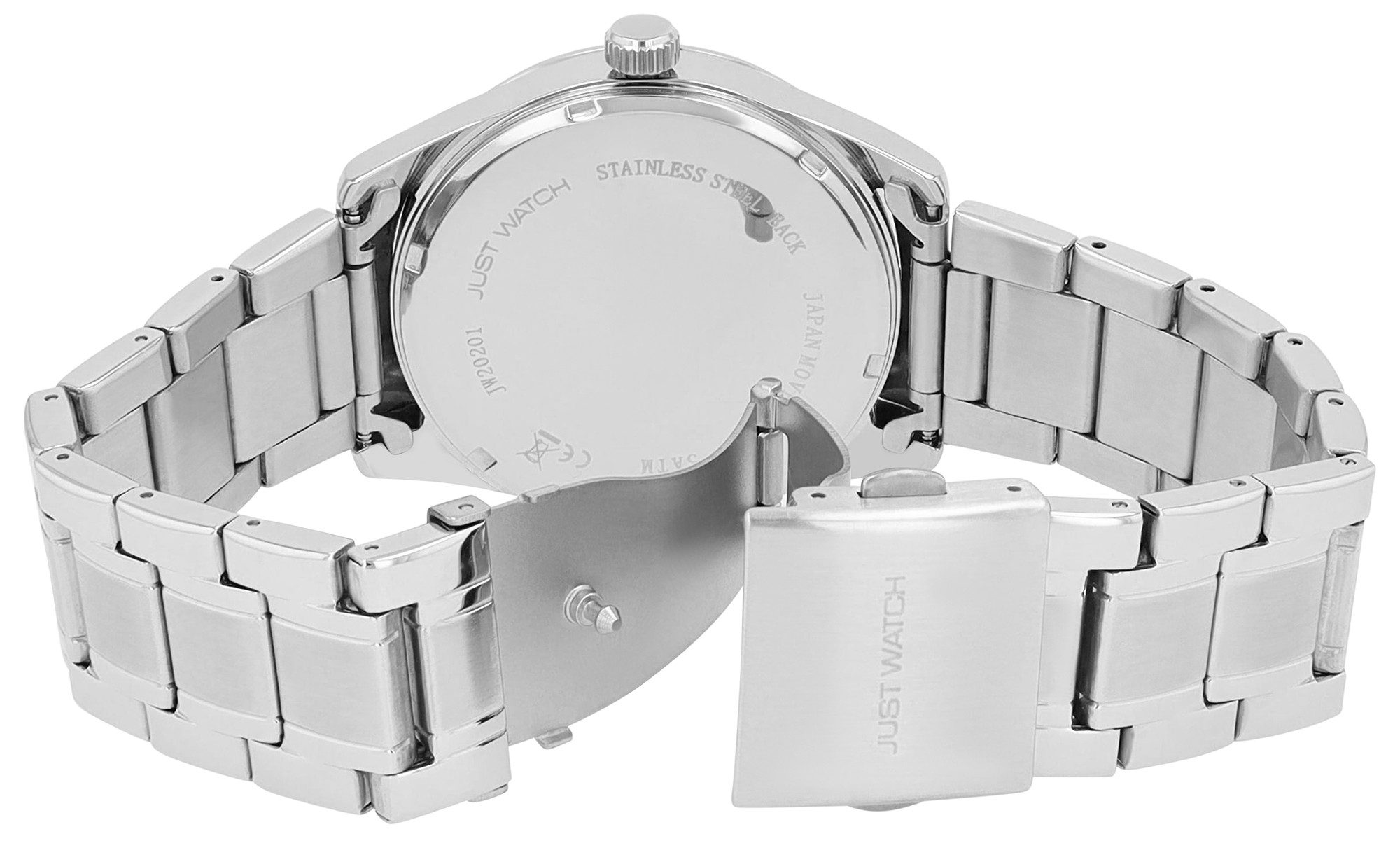 JUST WATCH Quarzuhr JW20201 JUST Herrenuhr mit Edelstahlband