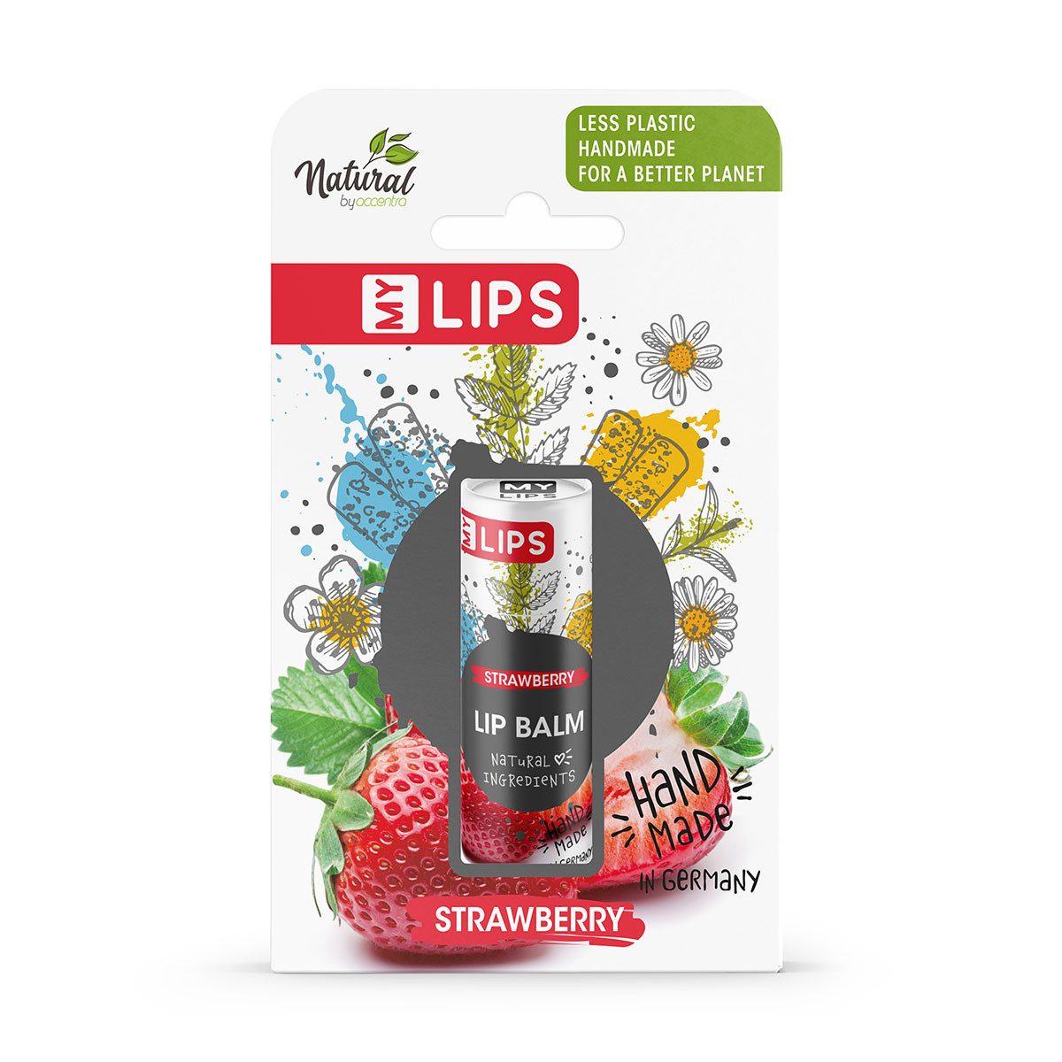 ACCENTRA Бальзам для губ MY LIPS, Umweltfreundliche Verpackung