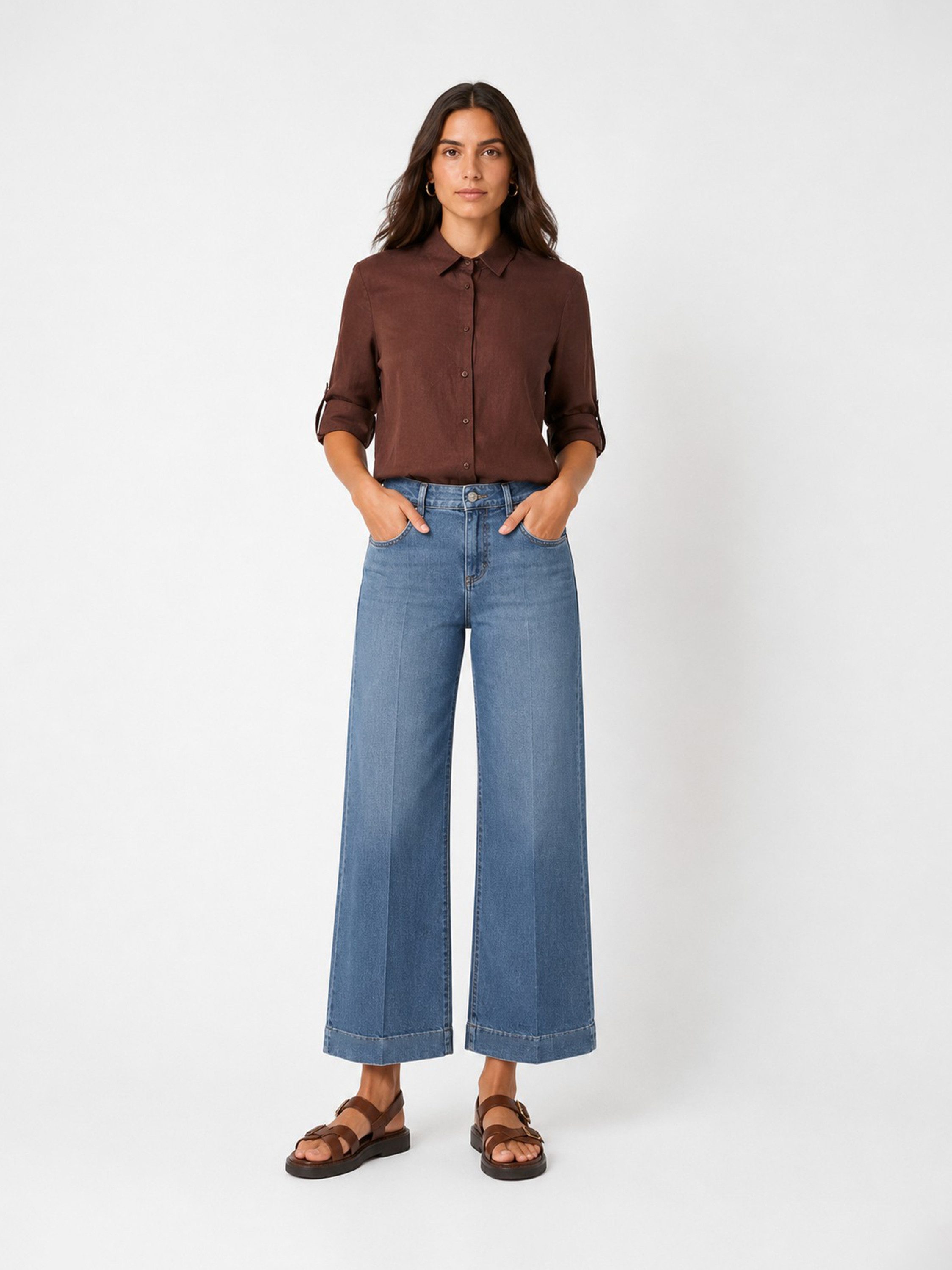 TONI 7/8-Jeans / Culotte, Regular-Fit, Stretch