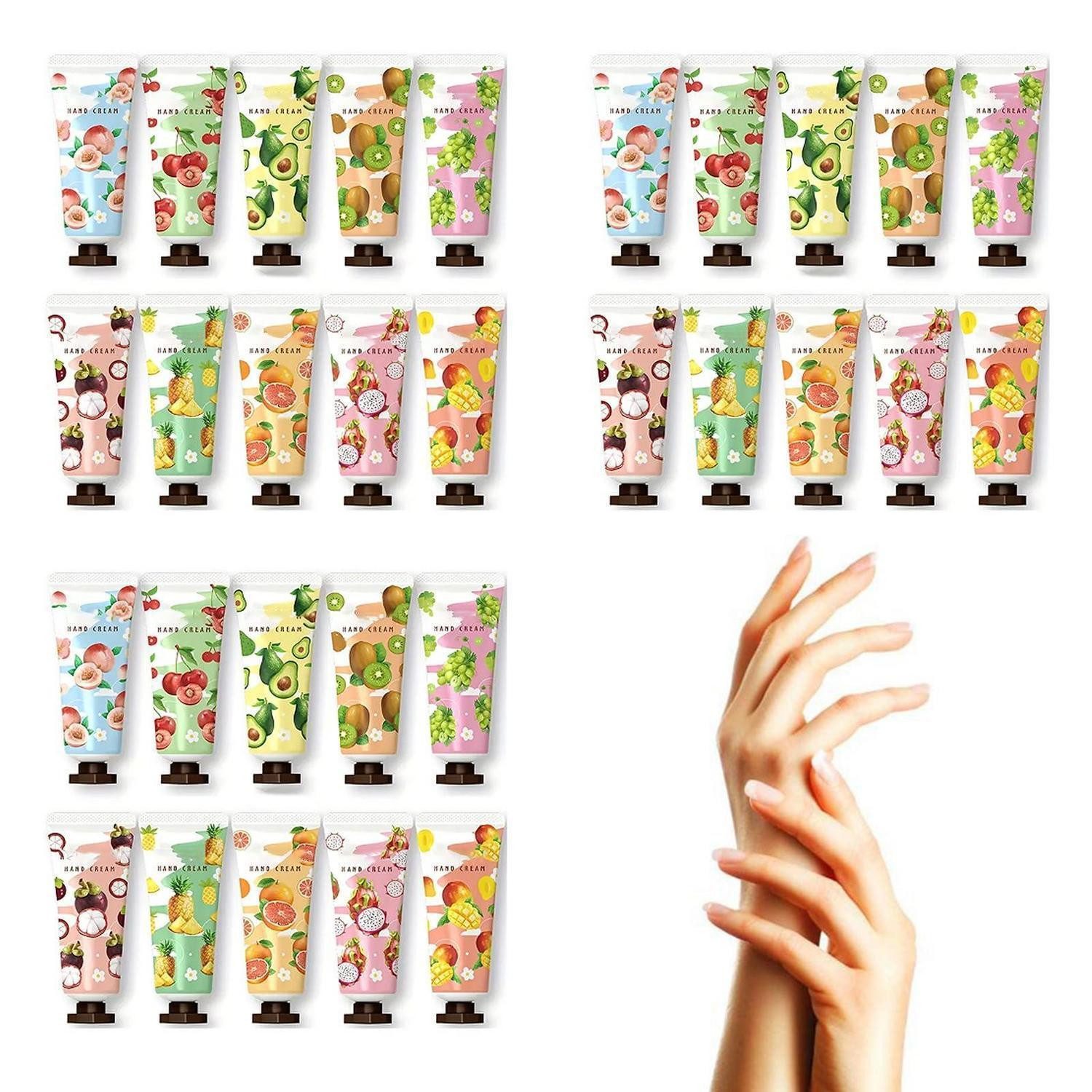 LuxusKollektion Handcreme Handcreme Set 30x Mini Frucht Duft