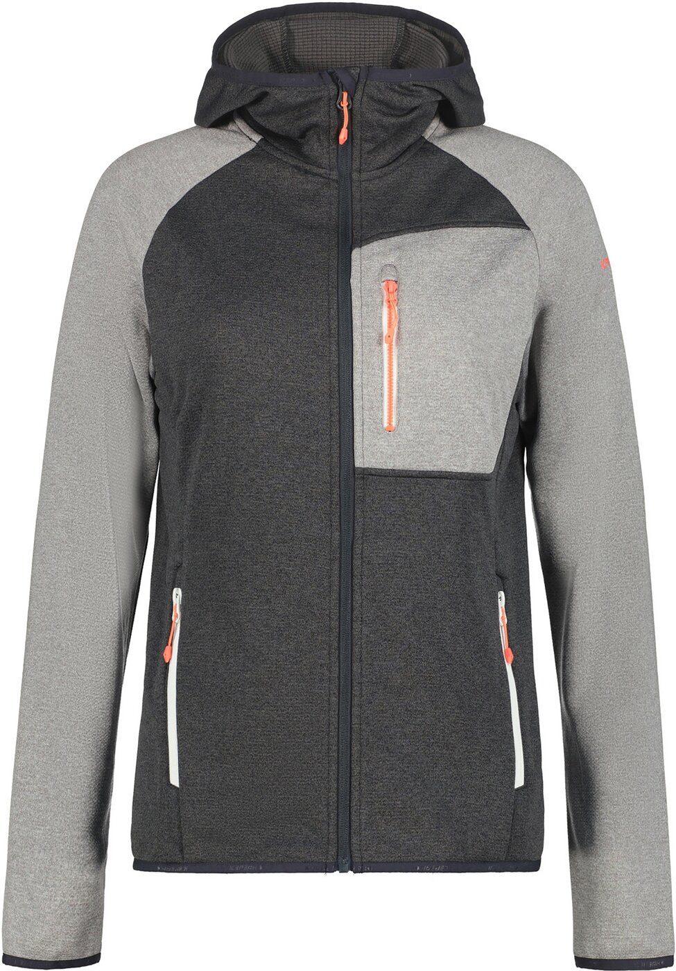 Fleecejacke ICEPEAK BANKS DUNKEL GRAU