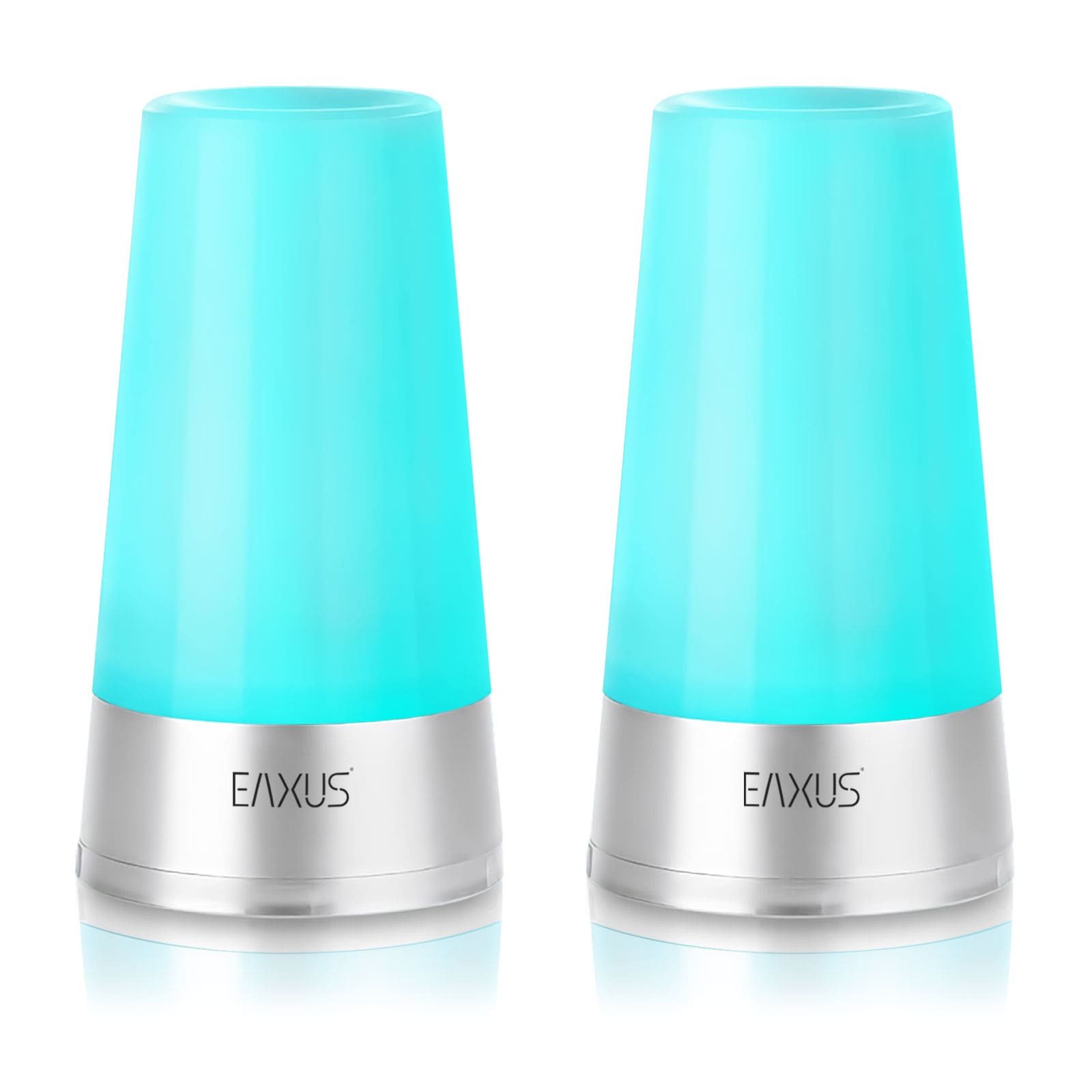 EAXUS LED Tischleuchte Stimmungslicht - Nachtlicht/Nachttischlampe, LED fest integriert, RGB-Farbwechsel, mit RGB-Farbwechsel