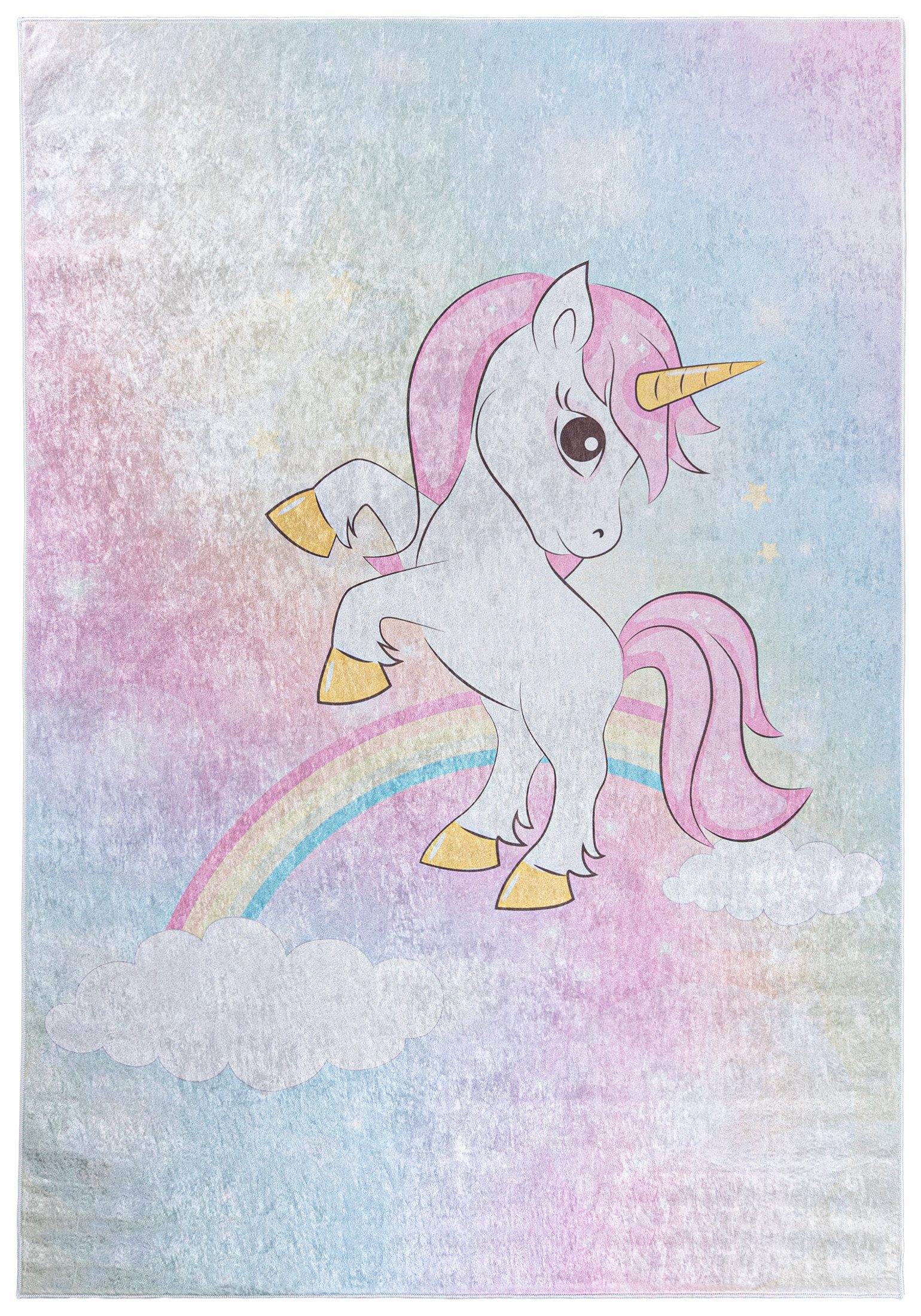 Mazovia Kinderteppich Kinderteppich Kinderzimmerteppich Einhorn, 80 x 150 c günstig online kaufen