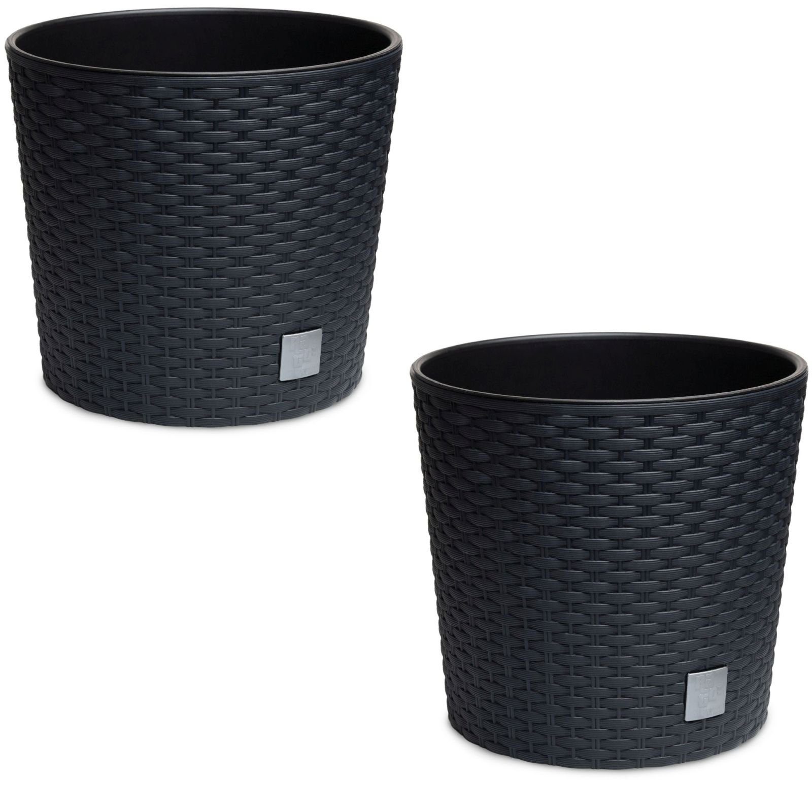 astor24 Blumentopf 2x Blumentopf Rattan Blumenkübel günstig online kaufen