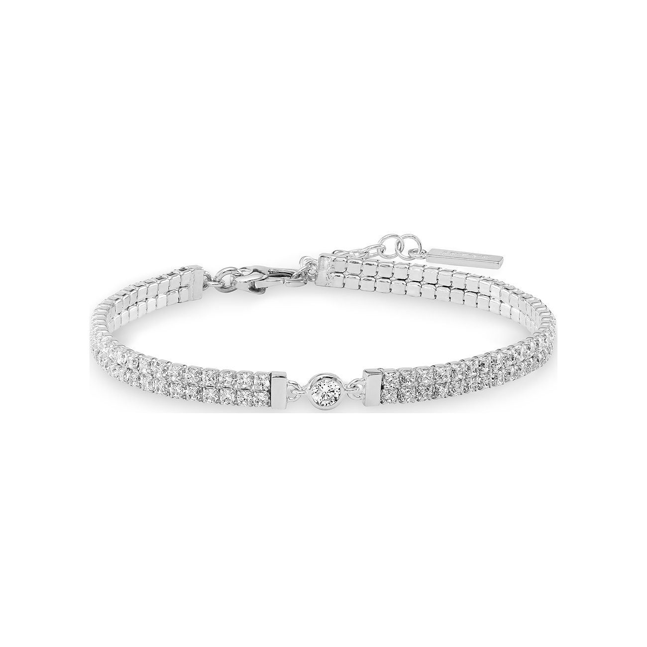 JETTE Armband Cascade Damen-Armband 88301153NL, 925 Silber rhodiniert, mit Zirkonia