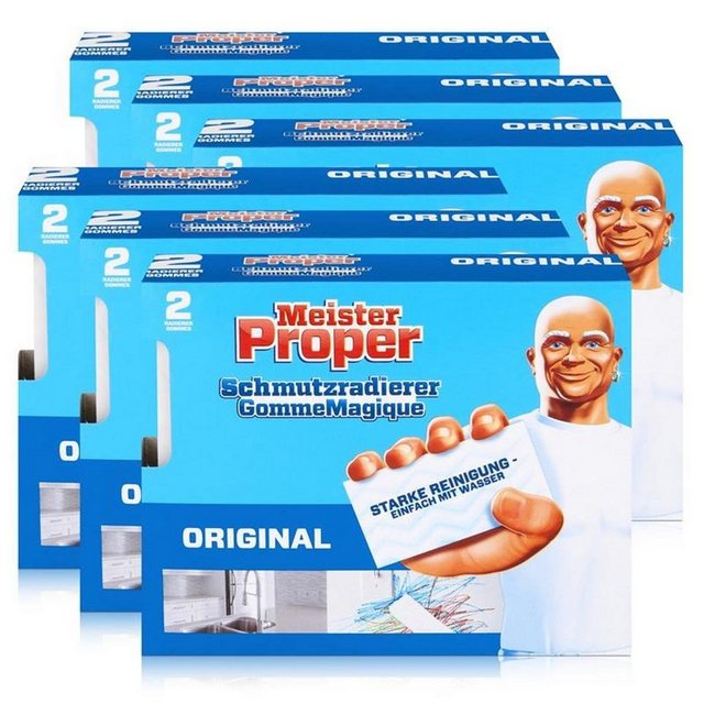 MEISTER PROPER Mr.Proper Express Schmutzradierer 2 Radierer/Paket (6er Pack) Reinigungstücher
