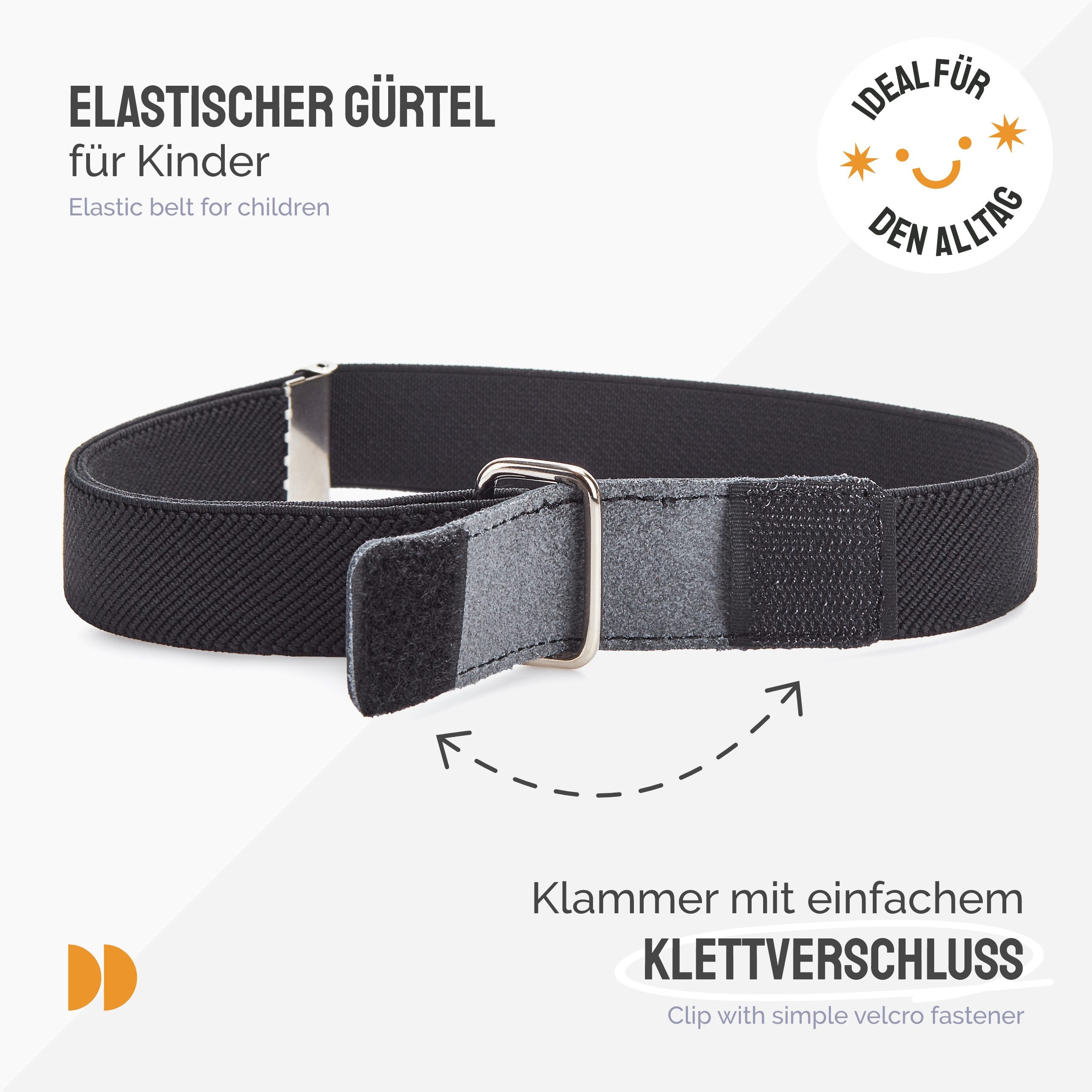 Ladeheid Stoffgürtel Kinder Gürtel Elastik-Gürtel 1-12 Jahre 34-90 cm P15 (1-St) – Bild 2 von 5