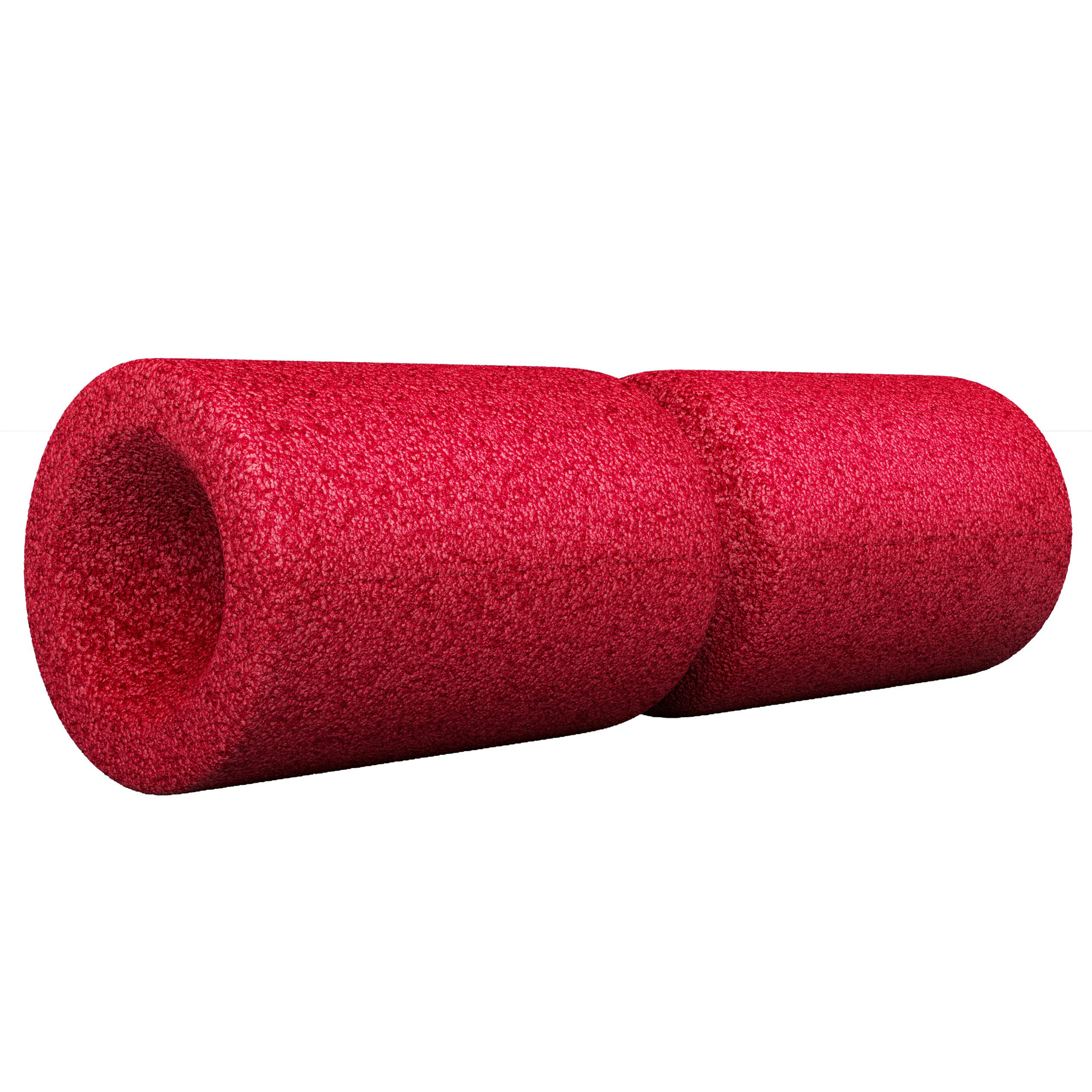 GORILLA SPORTS Pilatesrolle Faszienrolle - Umlaufrille, 38cm, Schaumstoff, Farbwahl - Foam Roller